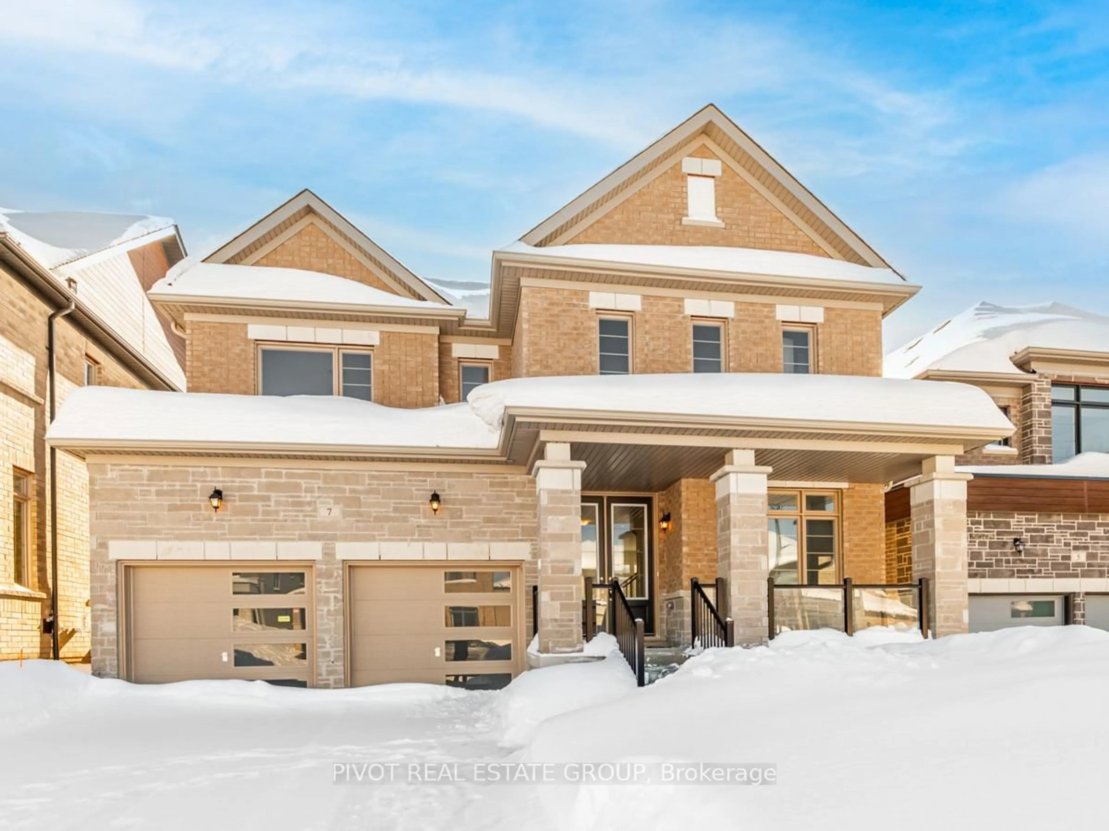 Home with brick exterior material, street for 7 Daffodil Rd, Springwater Ontario L9X 2C5