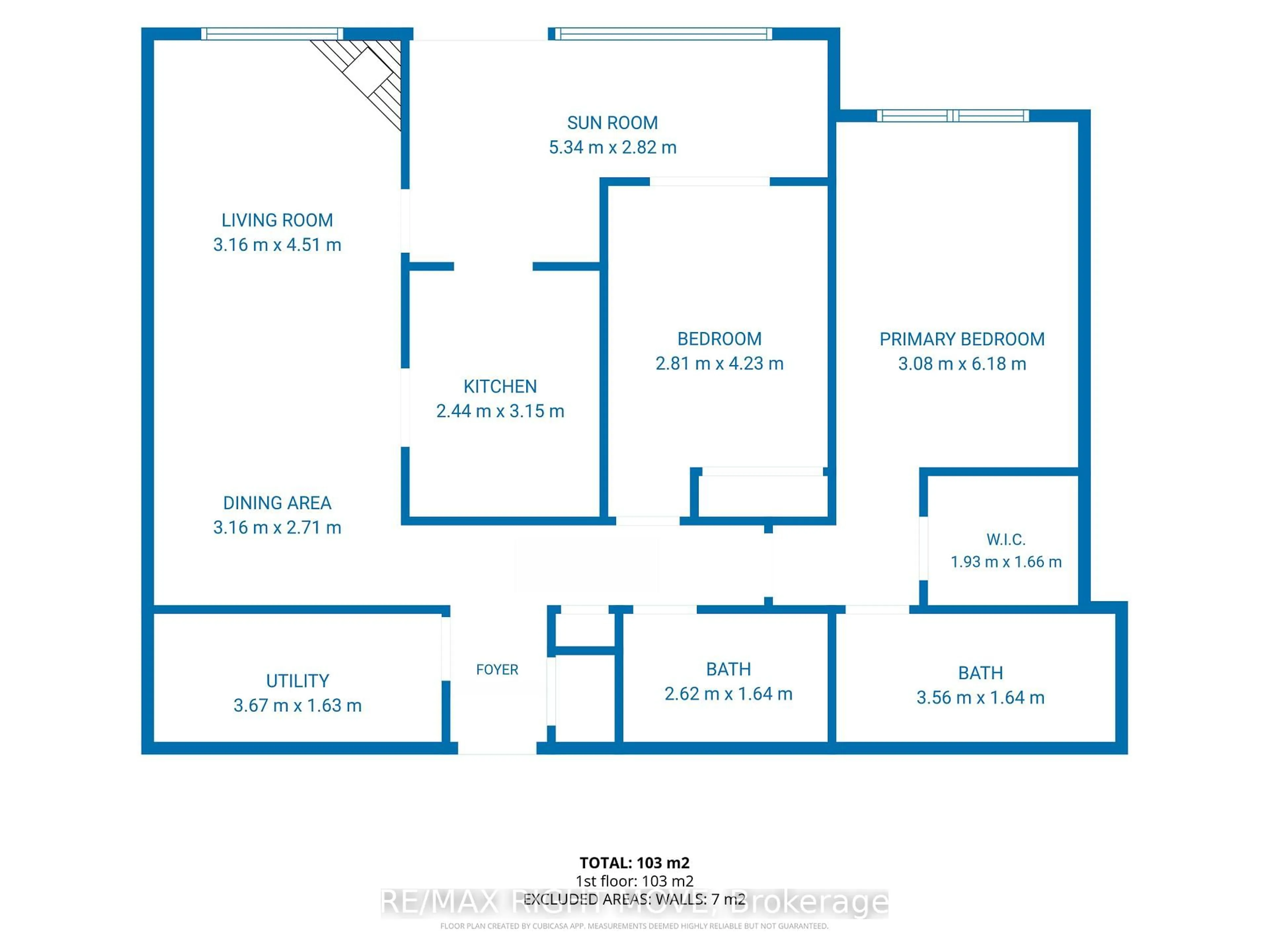 Floor plan for 54 Fittons Rd #202, Orillia Ontario L3V 3T9