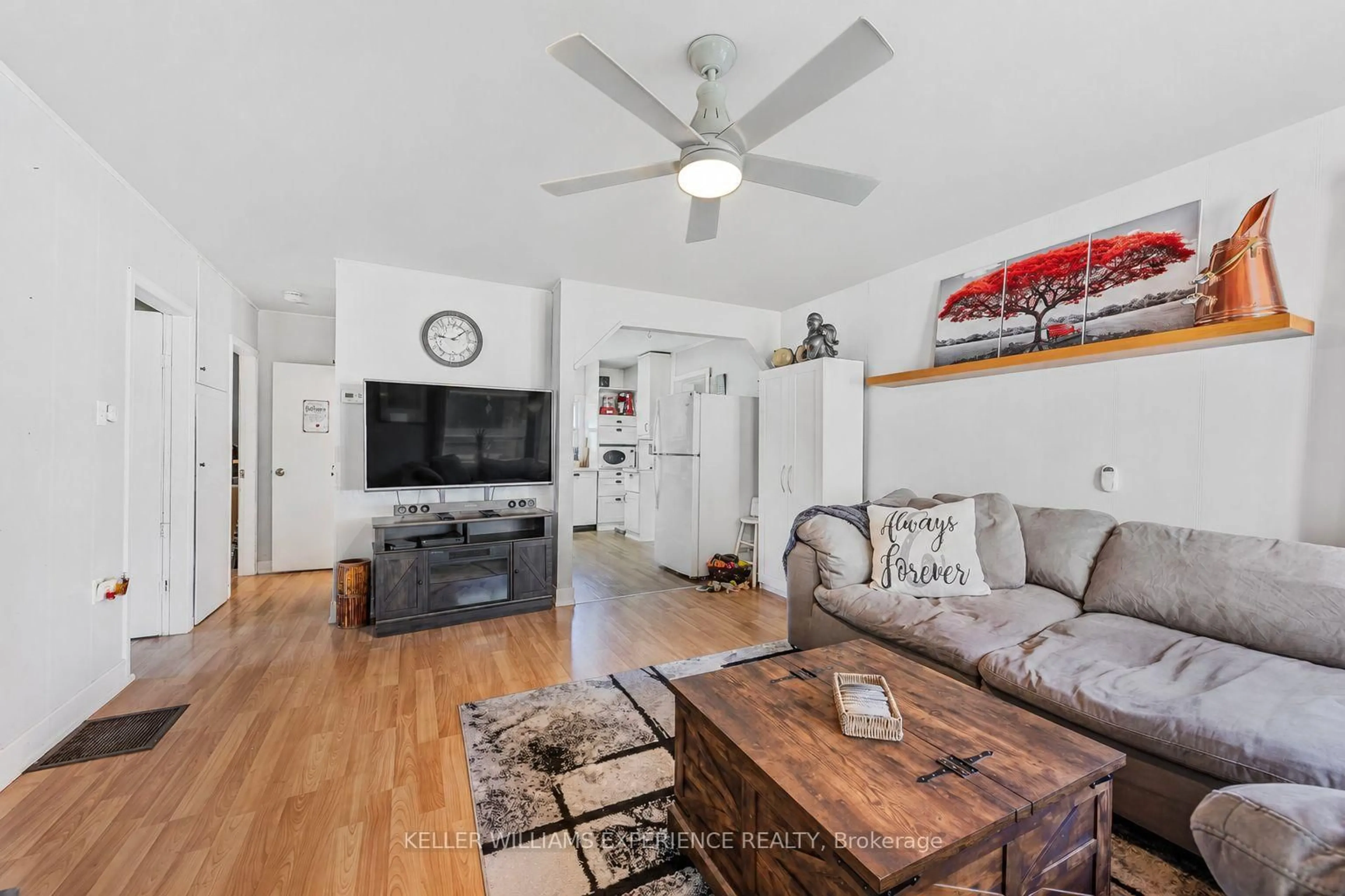 Living room with furniture, unknown for 3829 Crossland Rd, Springwater Ontario L0L 1P0