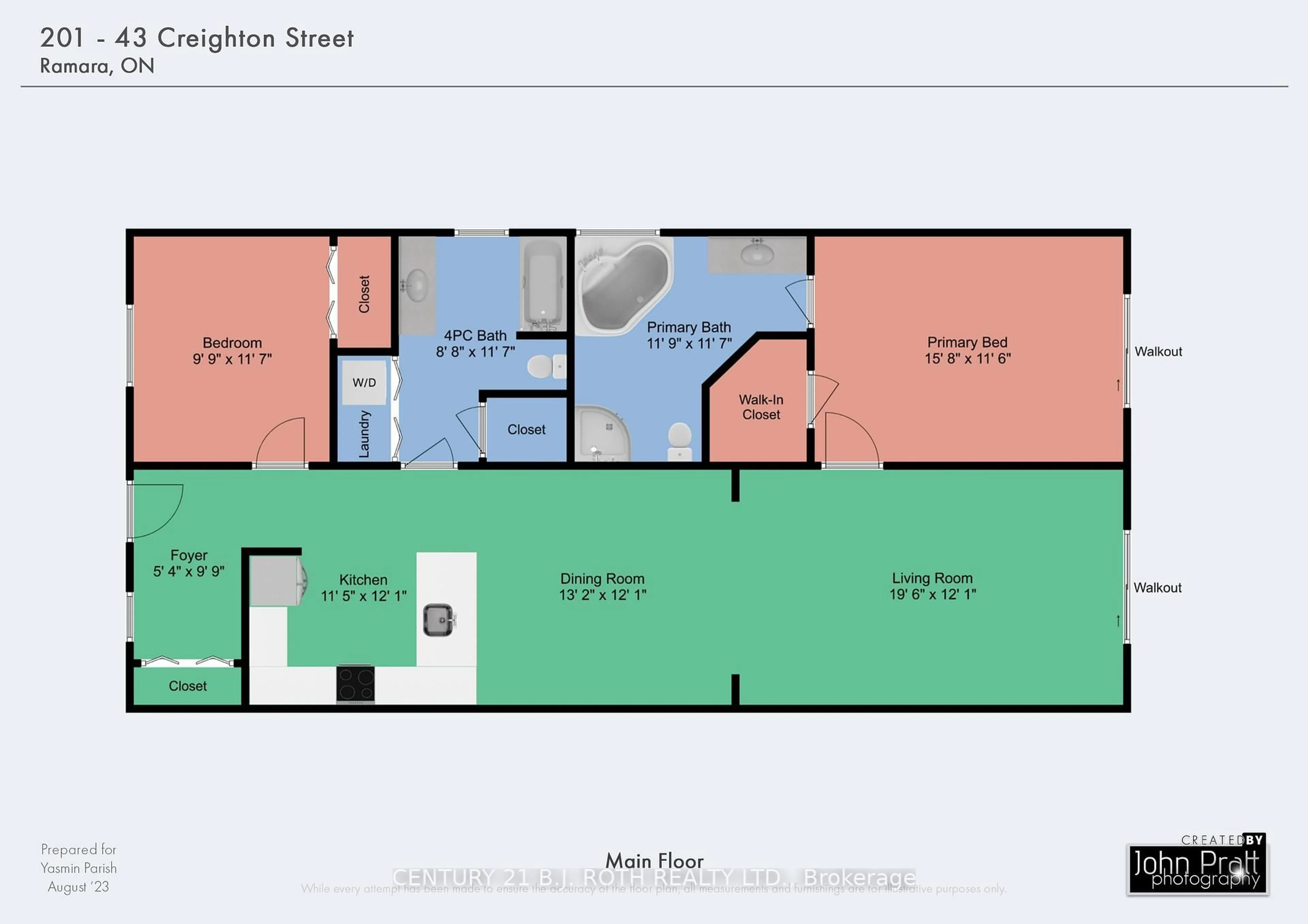 Floor plan for 43 Creighton St #201, Ramara Ontario L3V 1B1