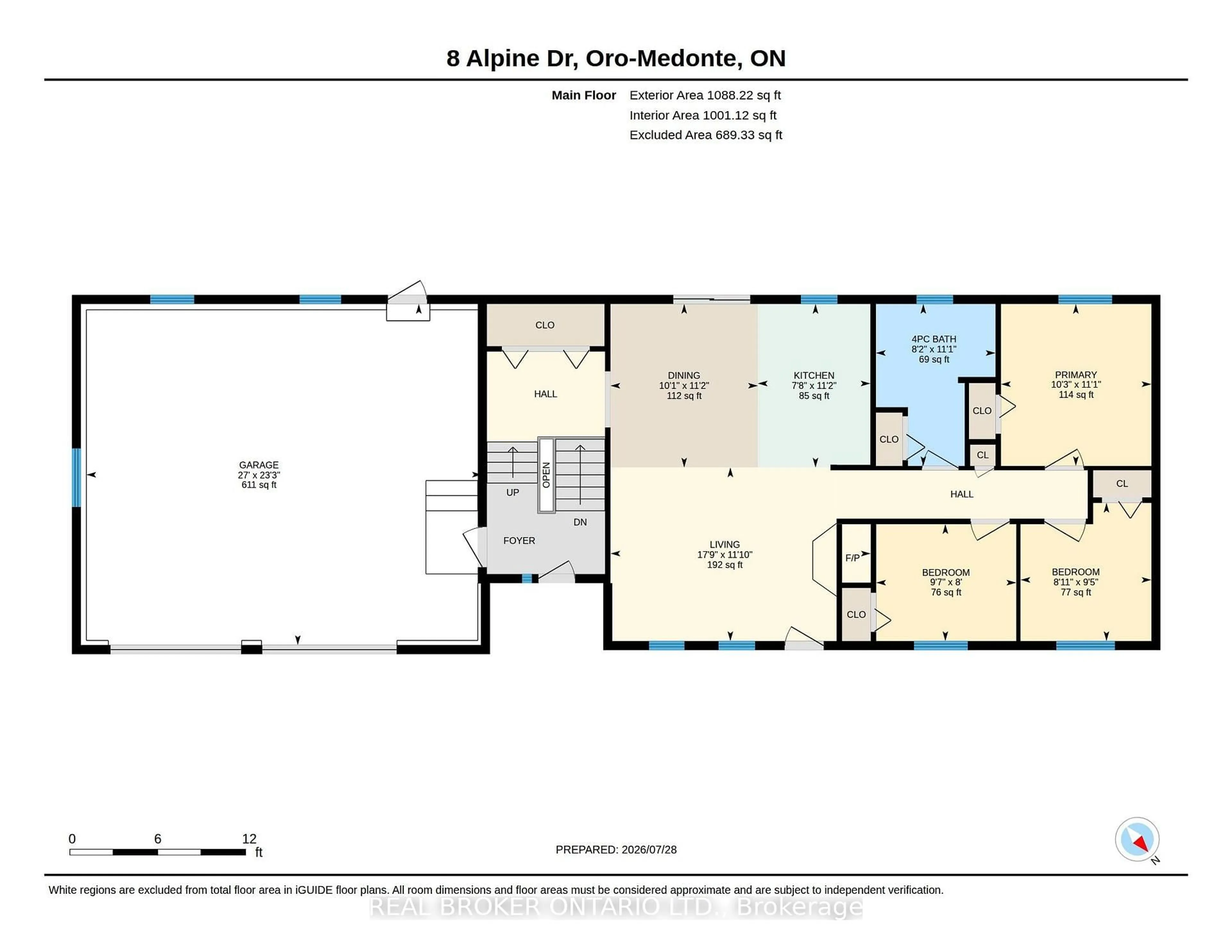 Floor plan for 8 Alpine Dr, Oro-Medonte Ontario L0K 1N0