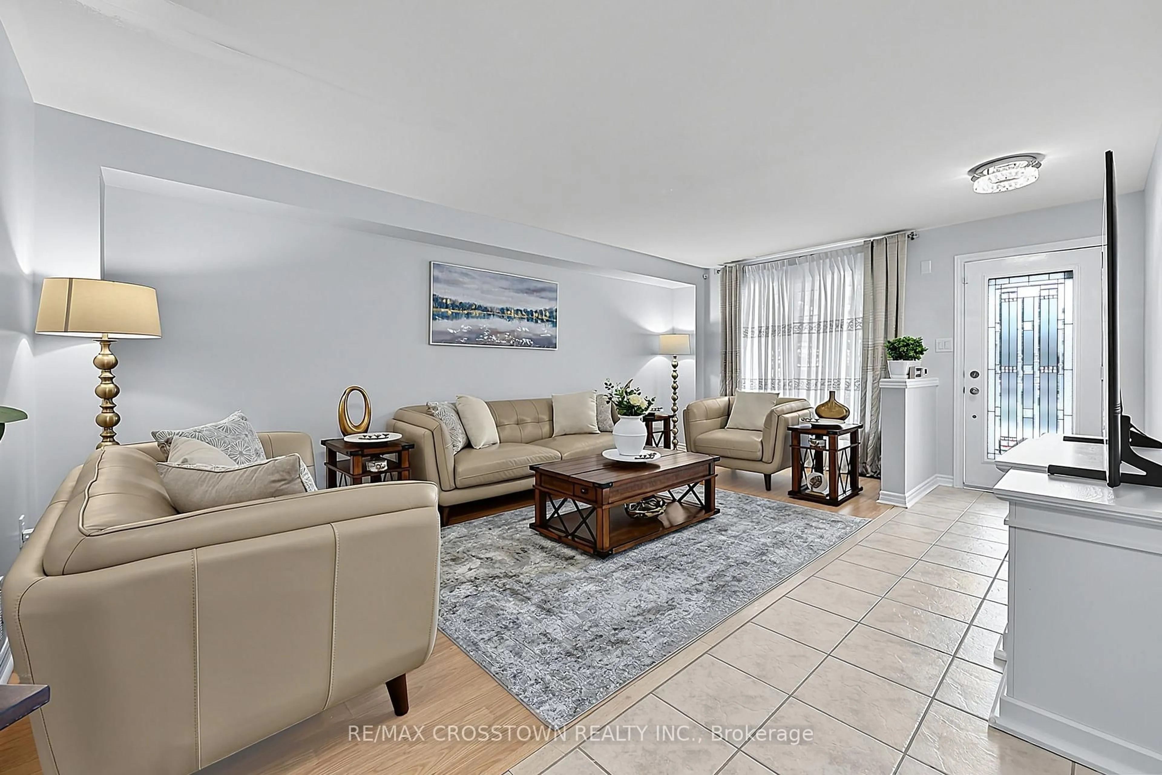 Living room with furniture, ceramic/tile floor for 41 RUSSELL HILL Dr, Barrie Ontario L4N 0C2