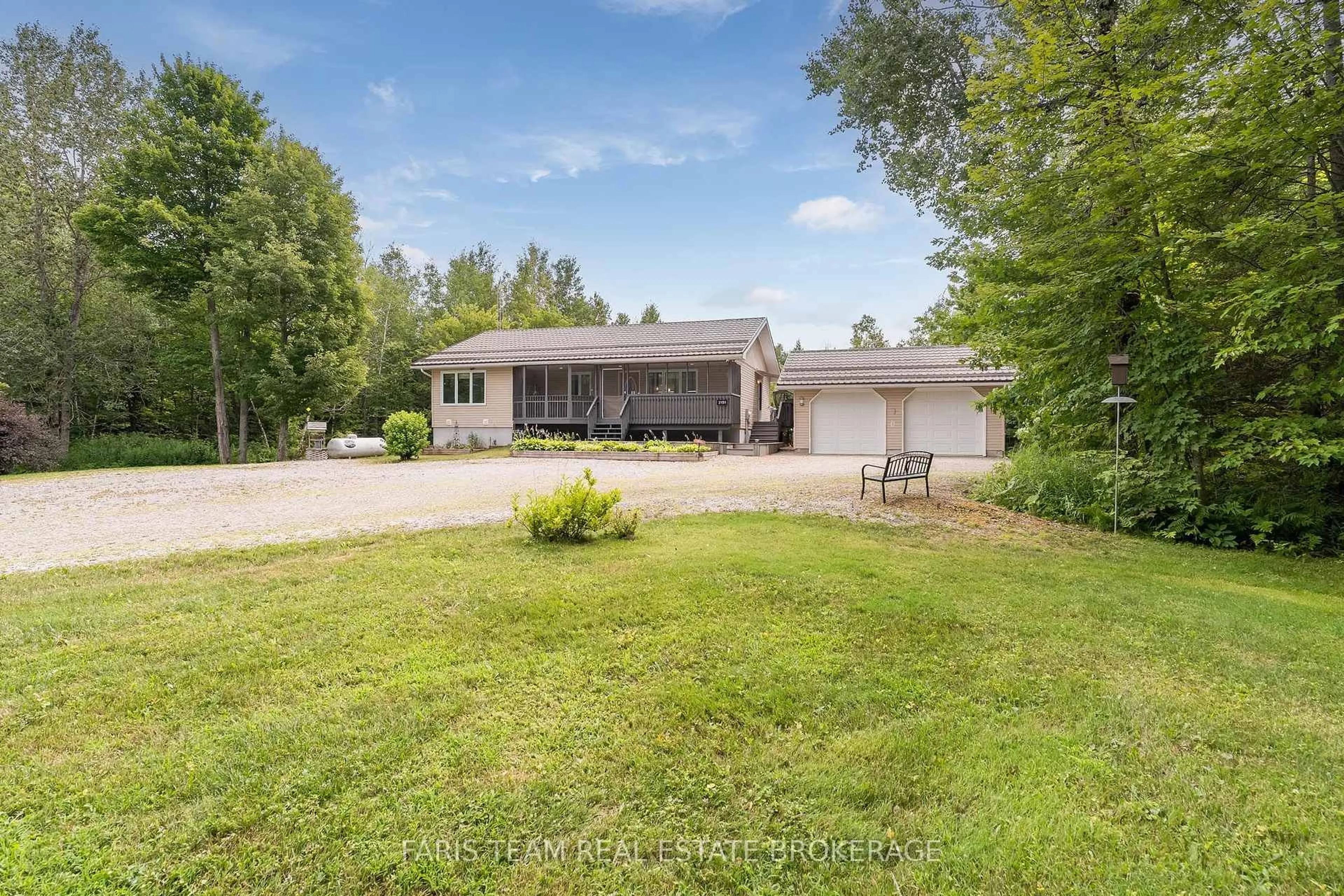 A pic from outside/outdoor area/front of a property/back of a property/a pic from drone, unknown for 2151 Fairgrounds Rd, Ramara Ontario L0K 2B0