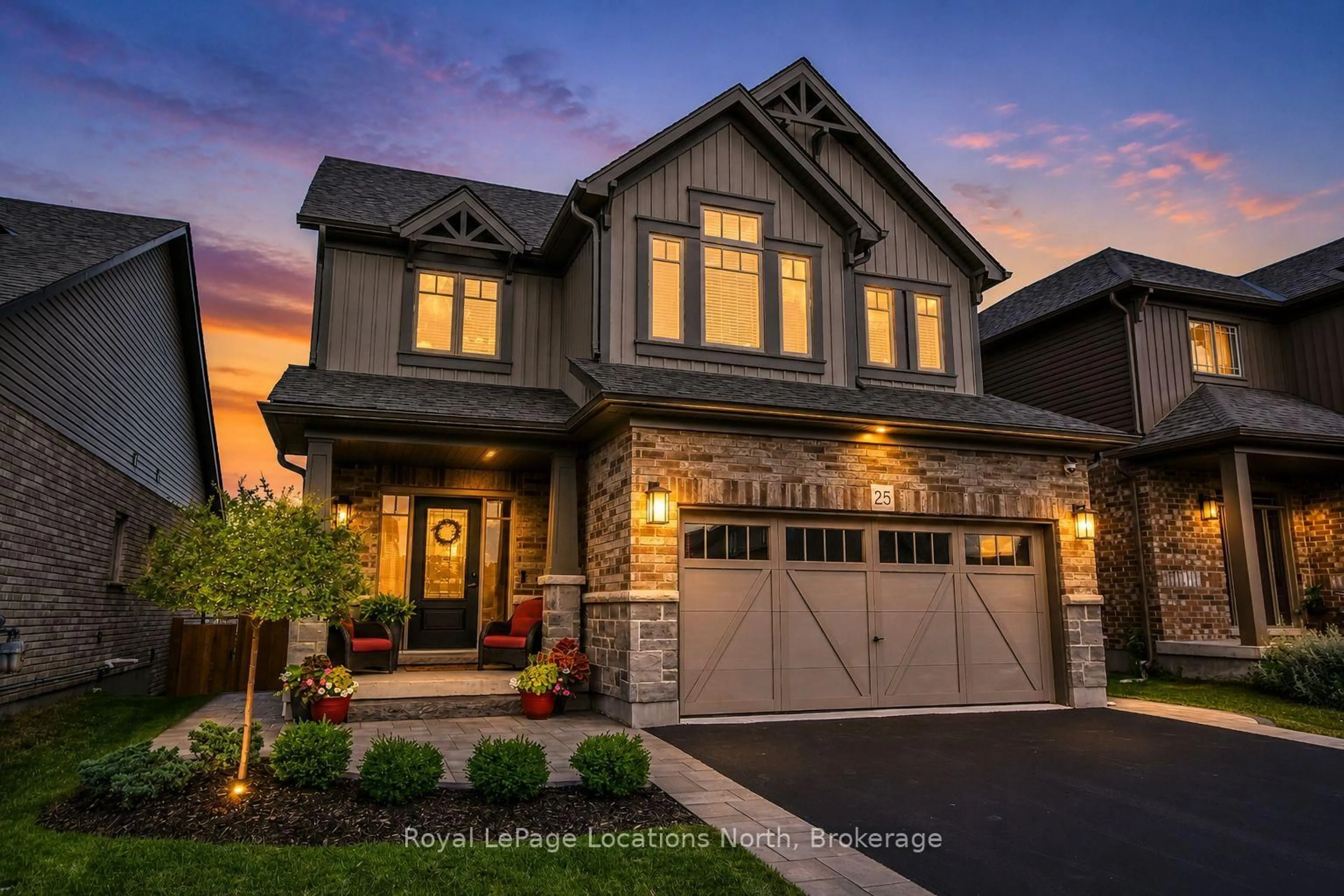 Home with brick exterior material, street for 25 Maidens Cres, Collingwood Ontario L9Y 3B7