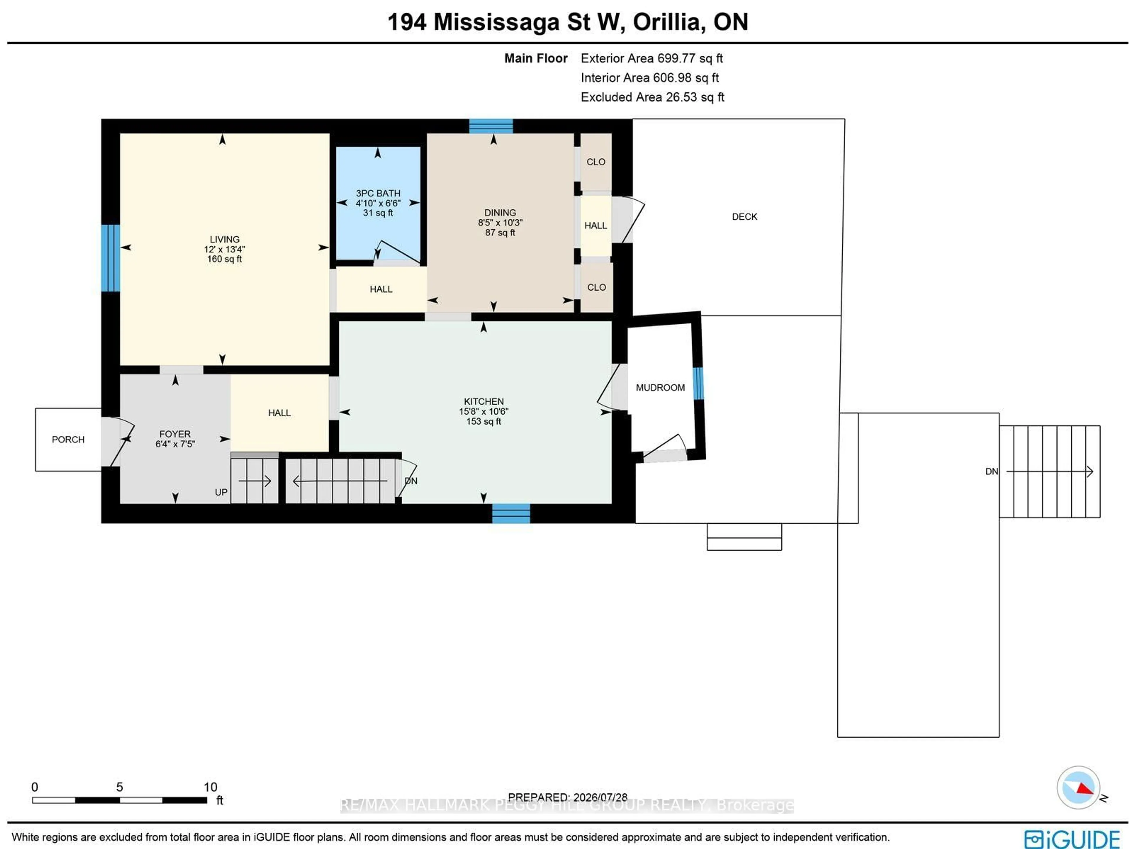 Floor plan for 194 Mississaga St, Orillia Ontario L3V 3B5