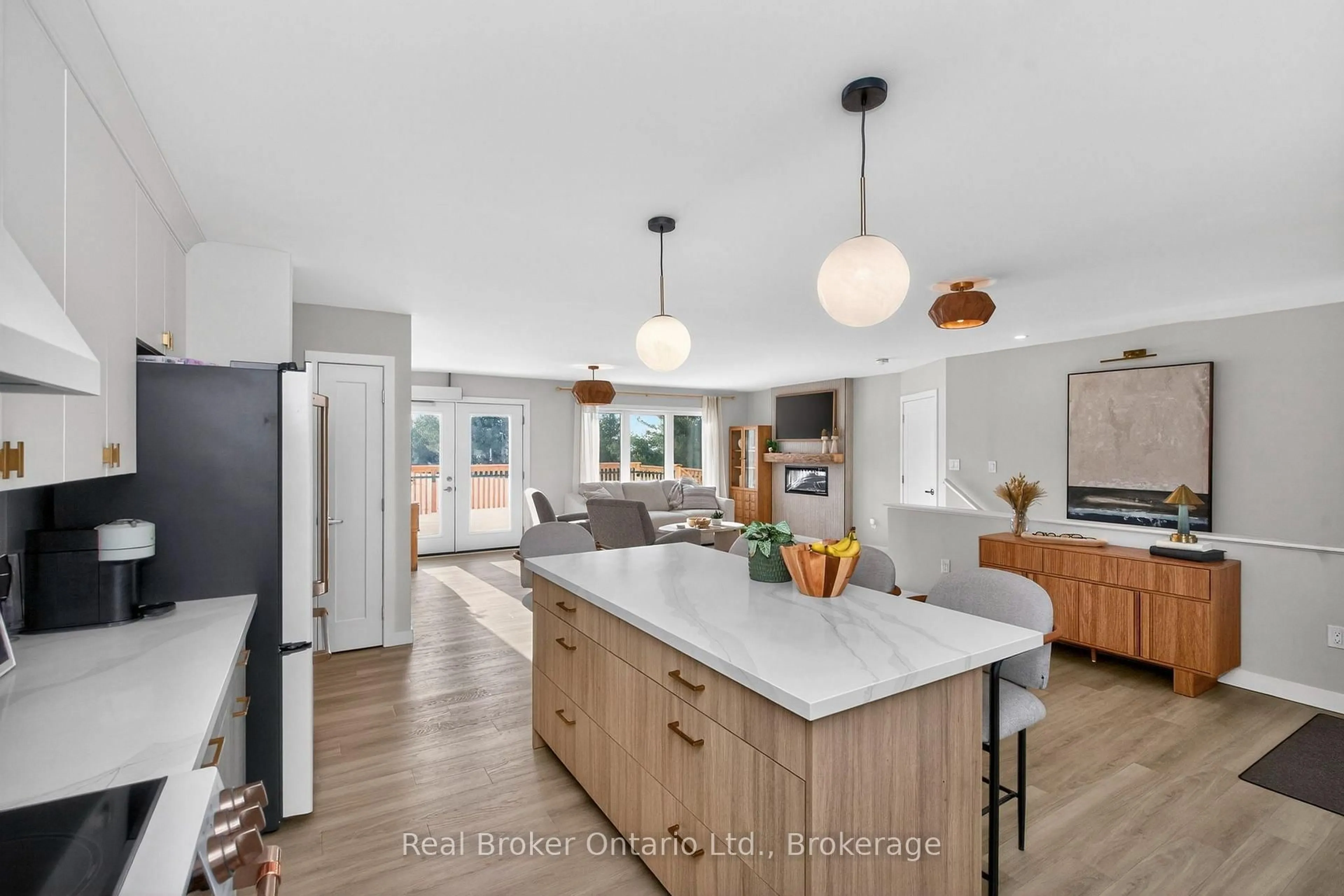 Open concept kitchen, unknown for 597 Lafontaine Rd, Tiny Ontario L9M 0L7
