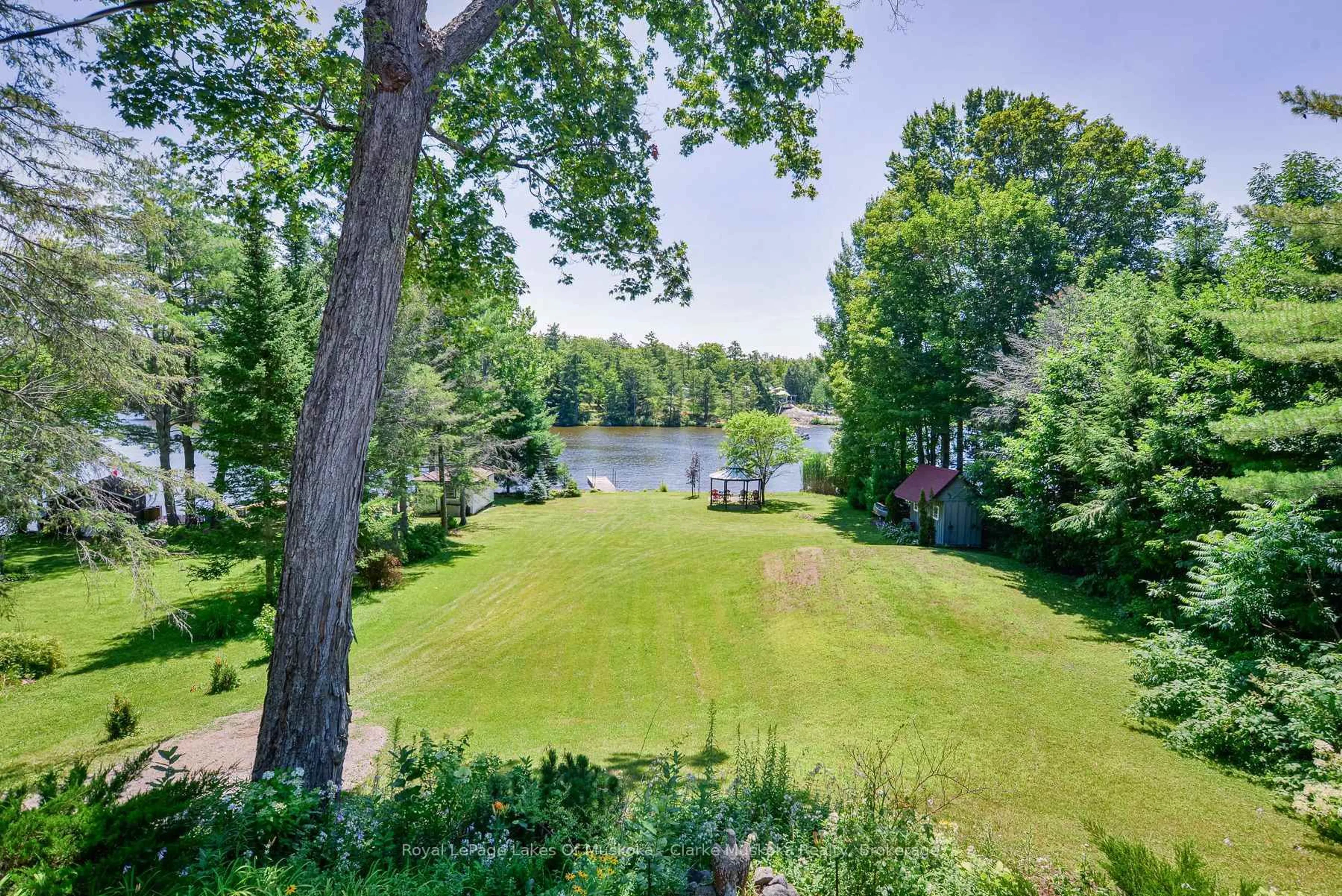 A pic from outside/outdoor area/front of a property/back of a property/a pic from drone, water/lake/river/ocean view for 1887 Ellis Rd, Severn Ontario L0K 1E0