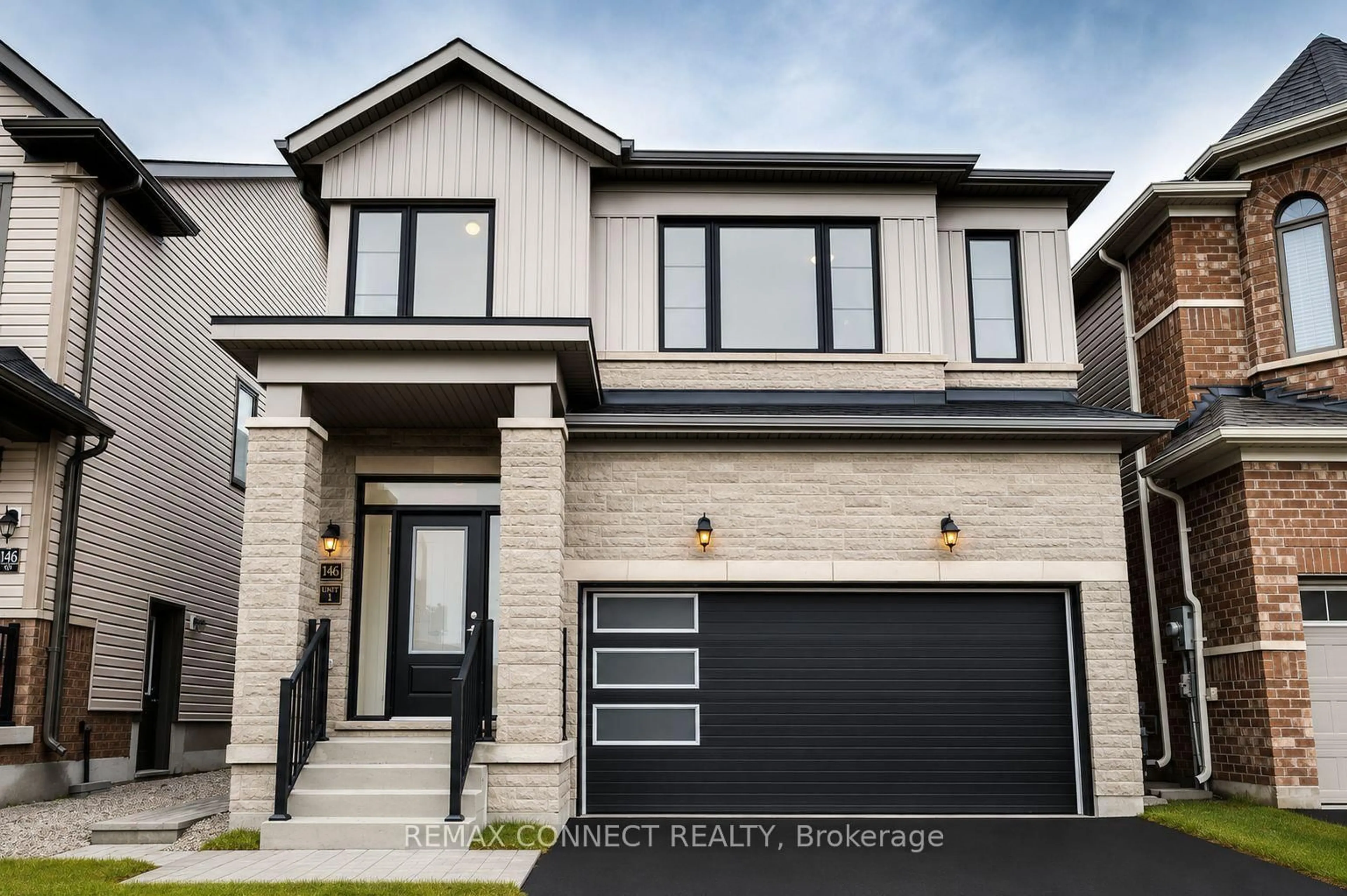 Home with brick exterior material, street for 146 Nottingham Rd, Barrie Ontario L9J 0W5