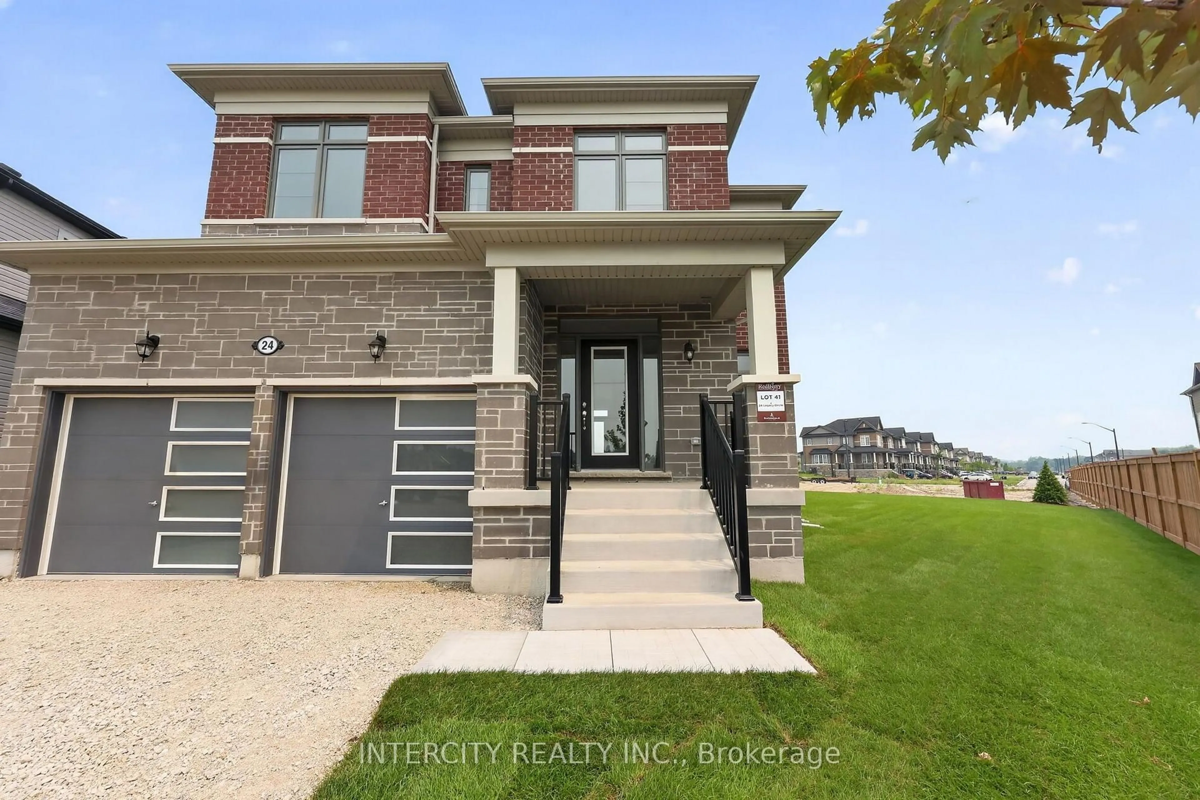 Home with brick exterior material, street for 24 Legacy Circ, Wasaga Beach Ontario L9Z 0L8
