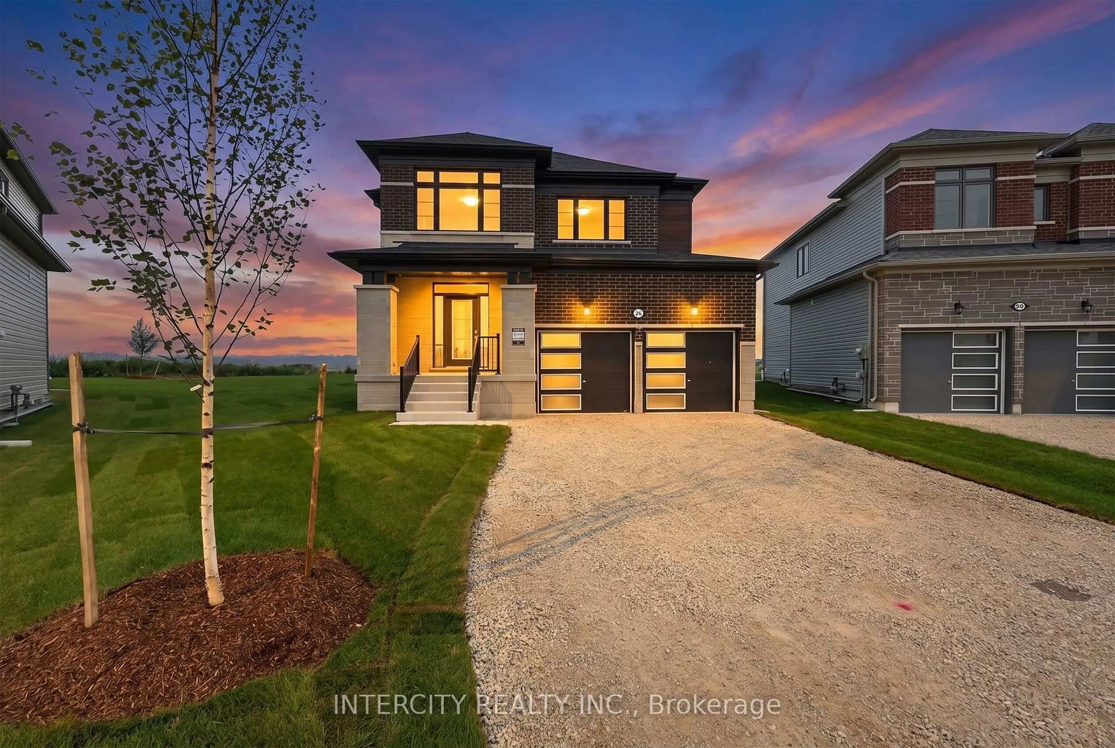 Home with brick exterior material, street for 26 Legacy Circ, Wasaga Beach Ontario L9Z 0L8