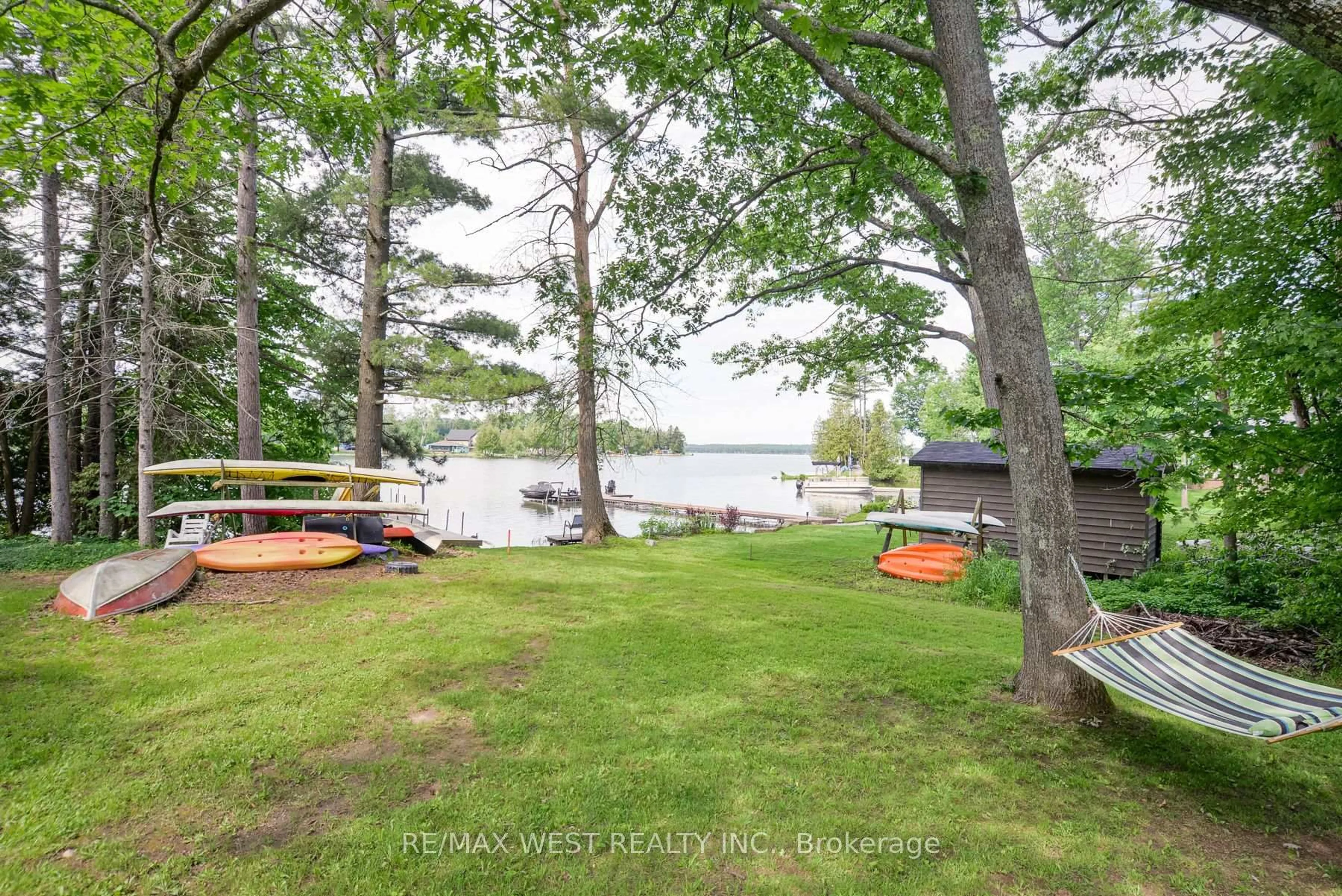 Patio, water/lake/river/ocean view for 6896 Pentland Lane, Ramara Ontario L0K 2B0