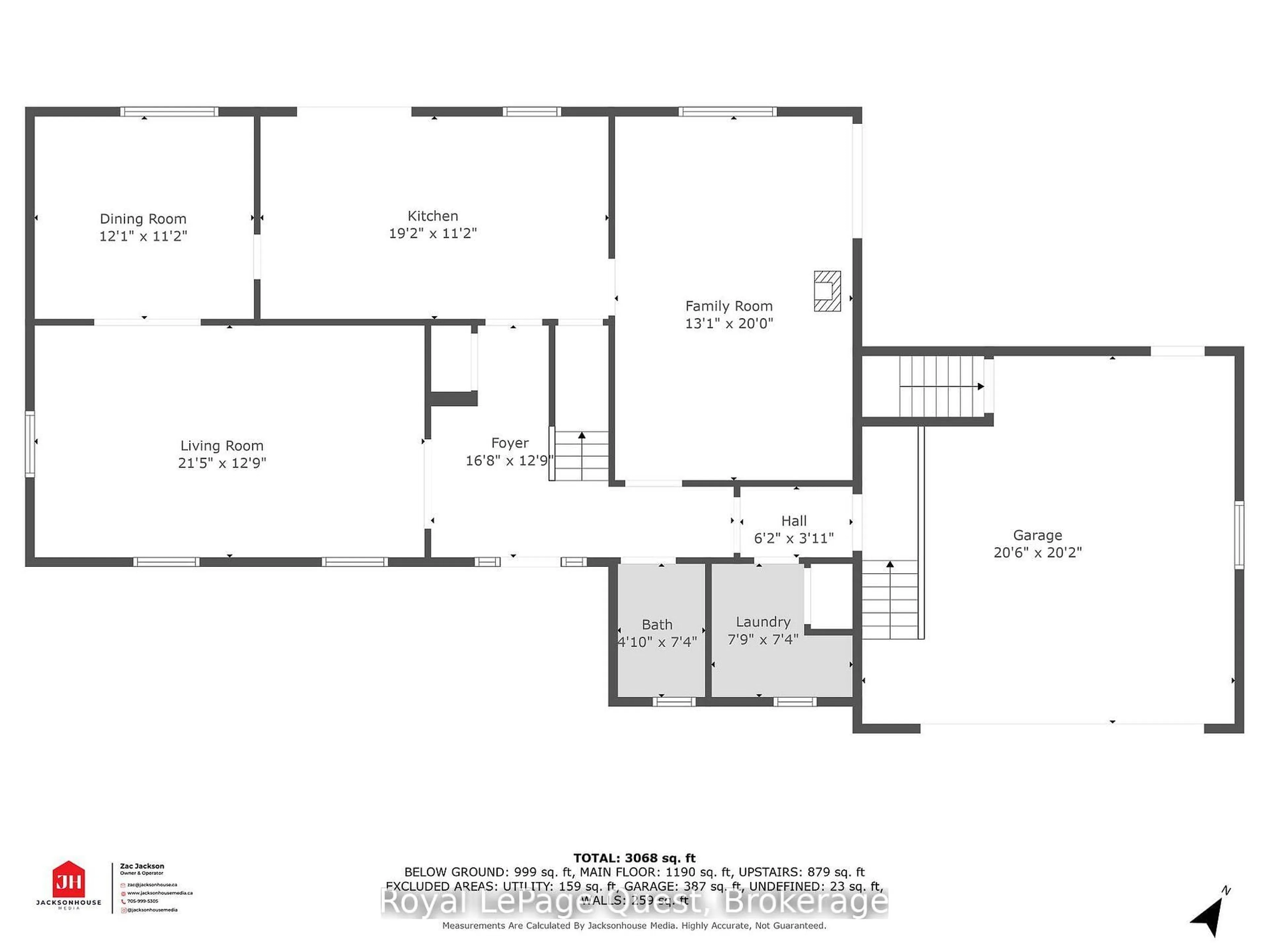 Floor plan for 2070 Hawley Rd, Severn Ontario L3V 0X7