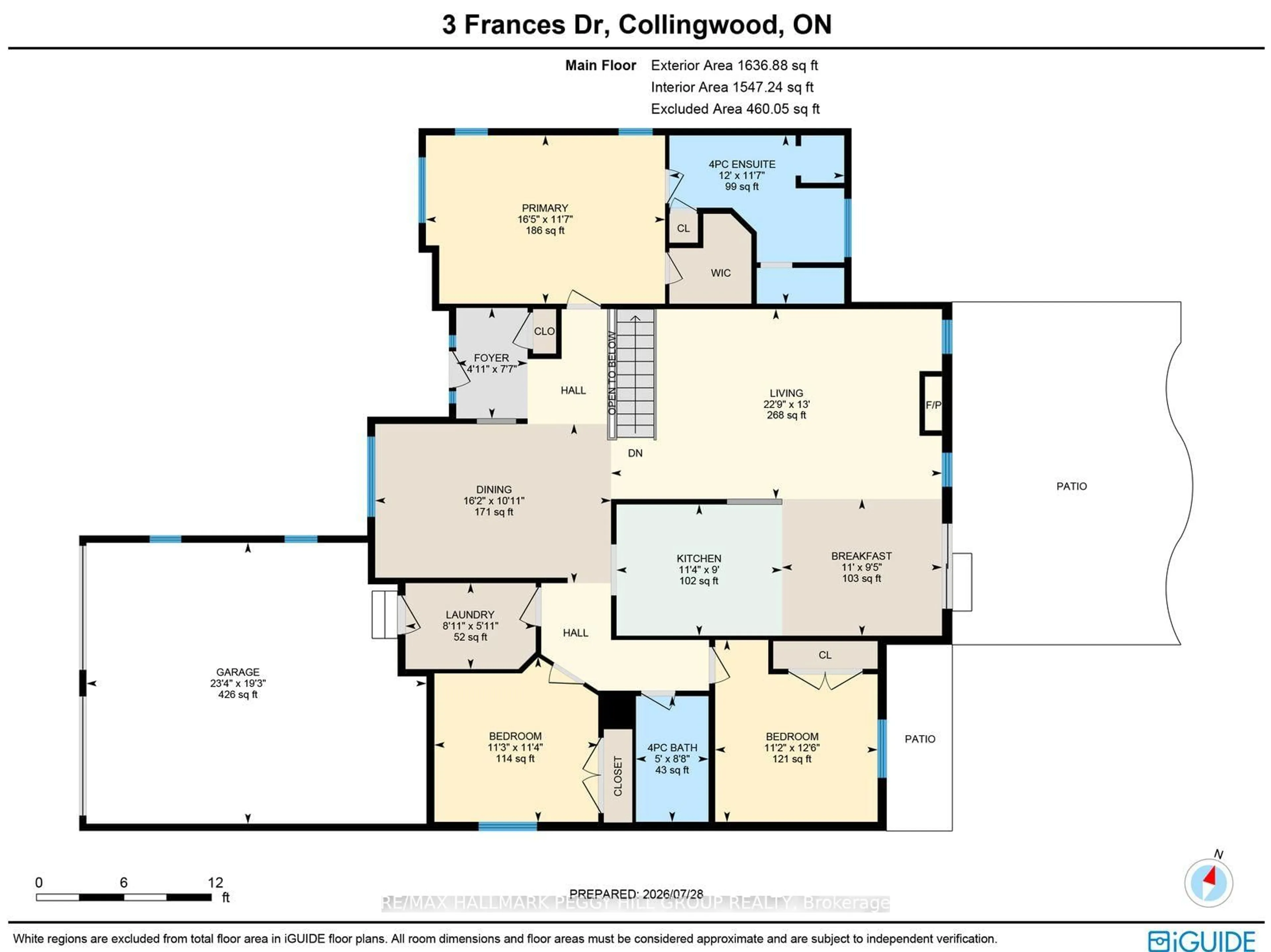 Floor plan for 3 Frances Dr, Collingwood Ontario L9Y 0A8