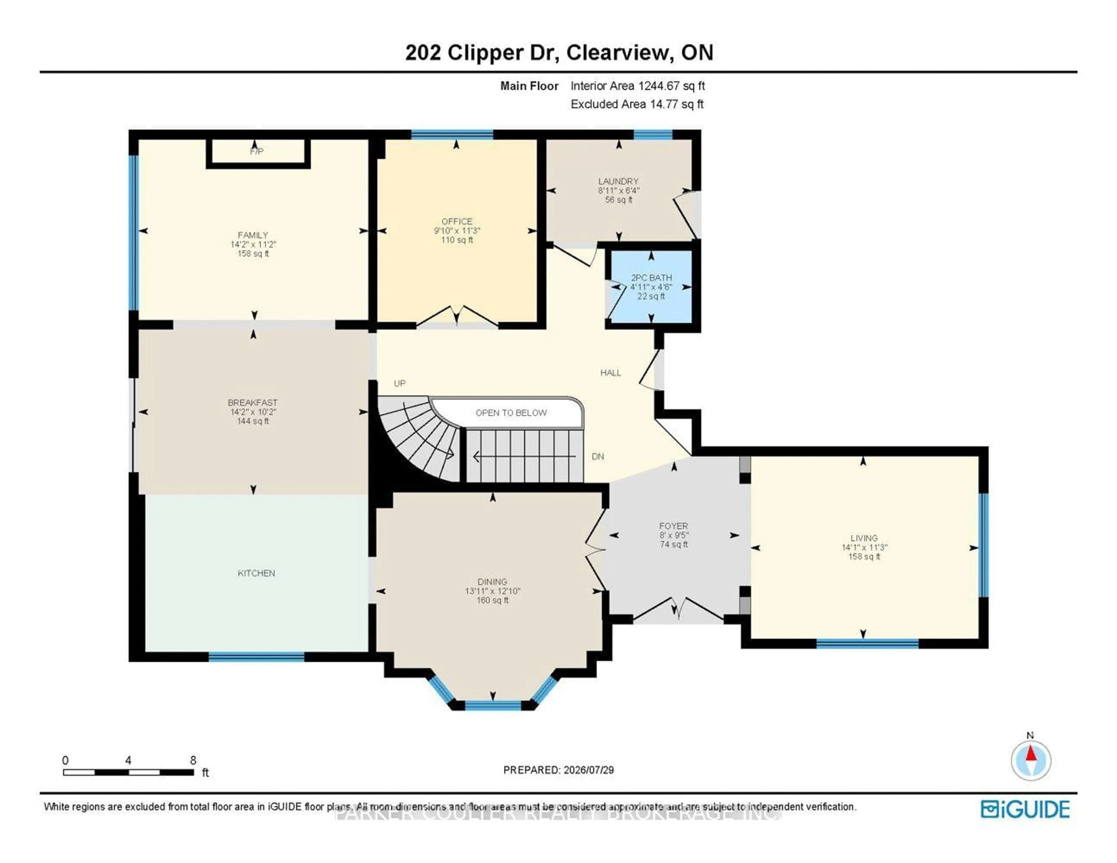 Floor plan for 202 Clipper Dr, Clearview Ontario L0M 1S0