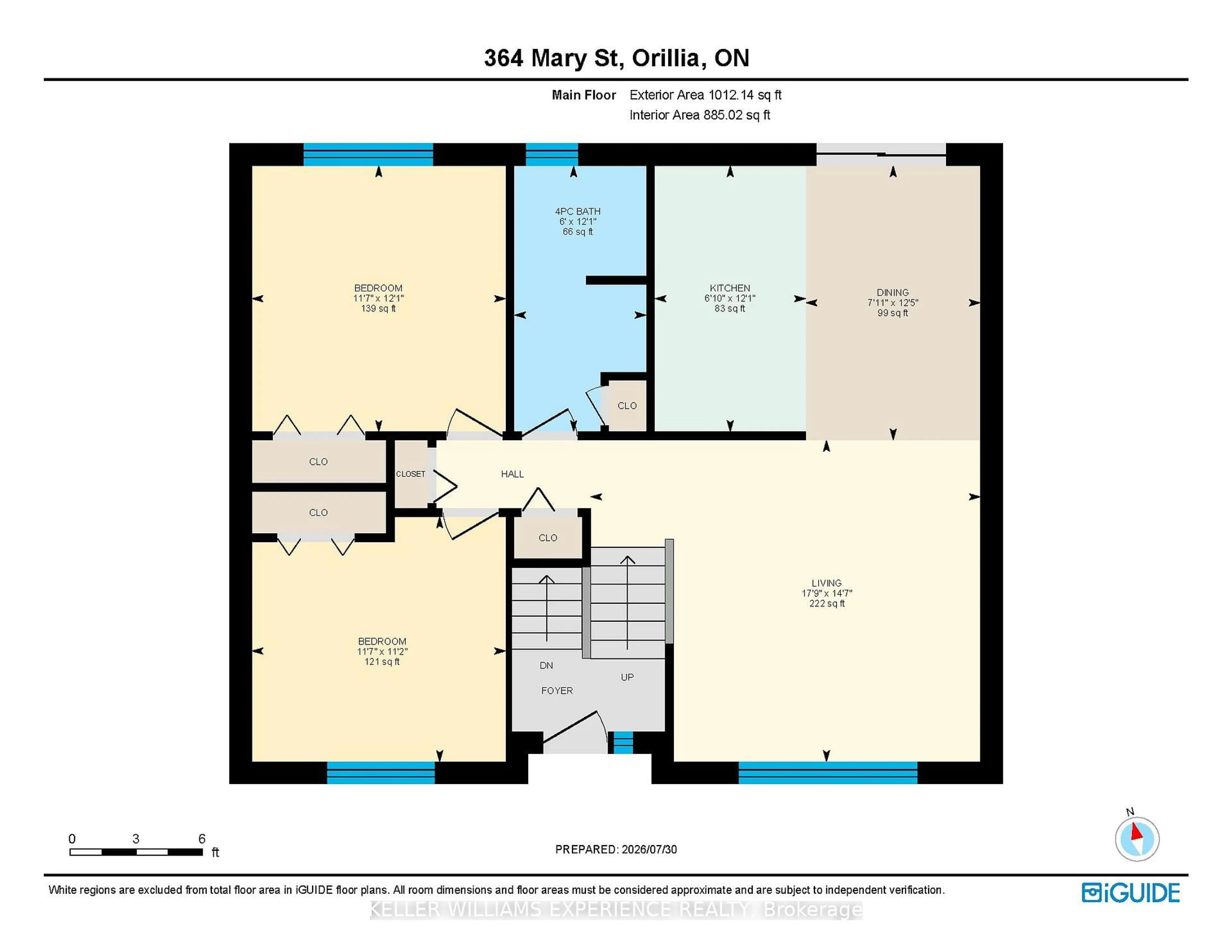 Floor plan for 364 Mary St, Orillia Ontario L3V 3G3