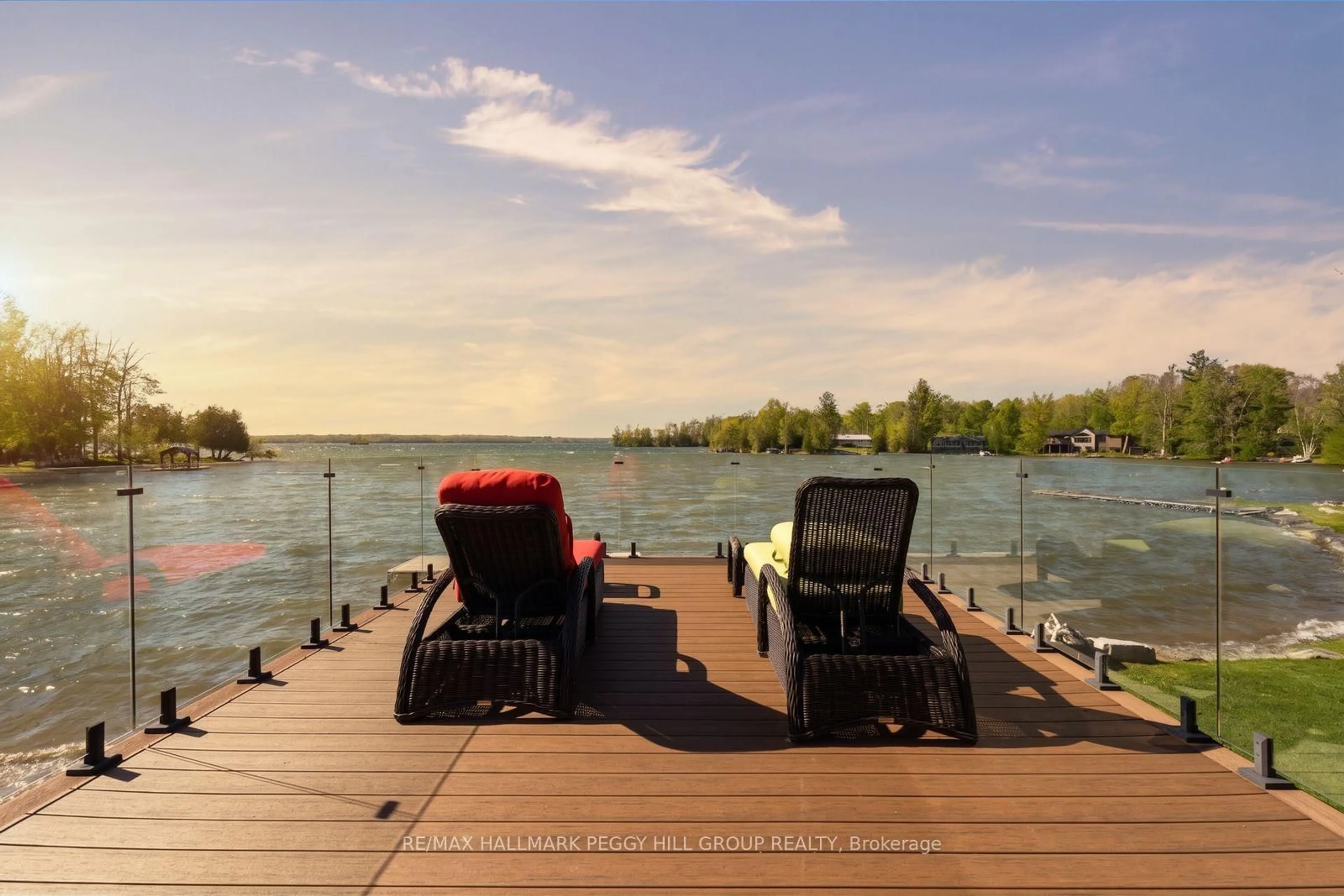Patio, water/lake/river/ocean view for 3686 Portage Bay Rd, Ramara Ontario L0K 2B0