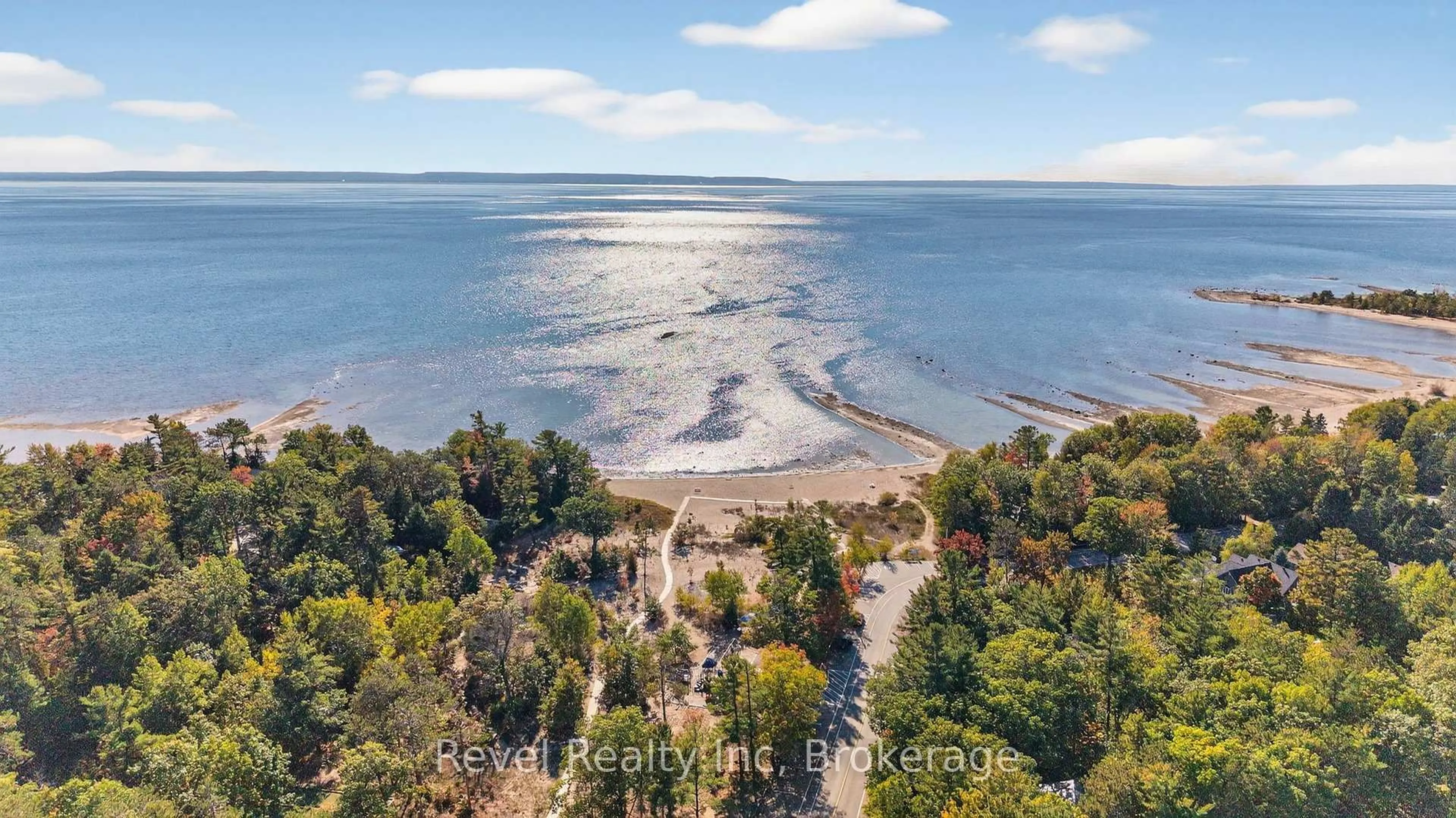 A pic from outside/outdoor area/front of a property/back of a property/a pic from drone, water/lake/river/ocean view for 459 Cedar point Rd, Tiny Ontario L9M 0J5