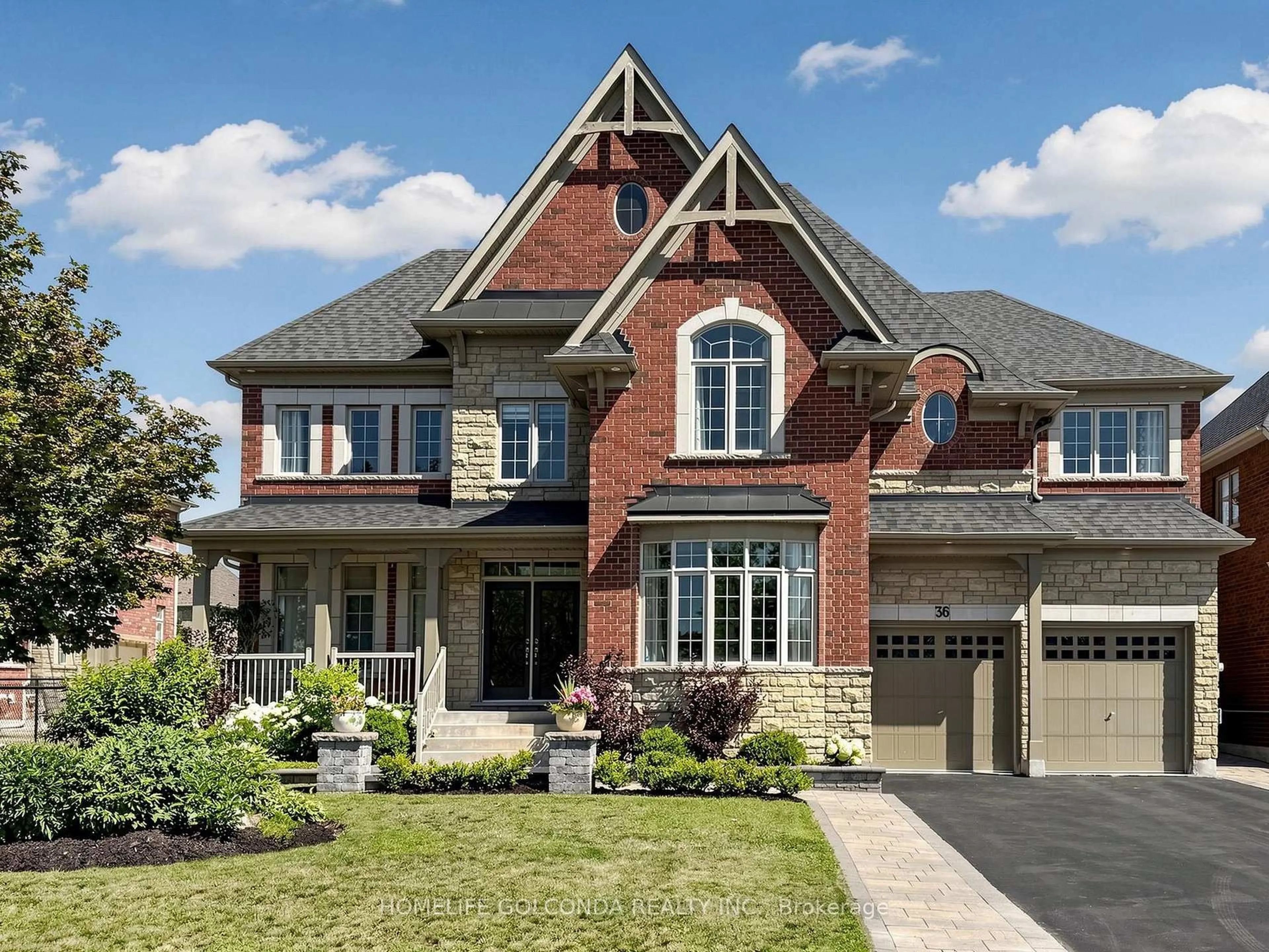 Home with brick exterior material, street for 36 Oliver's Mill Rd, Springwater Ontario L9X 0S6