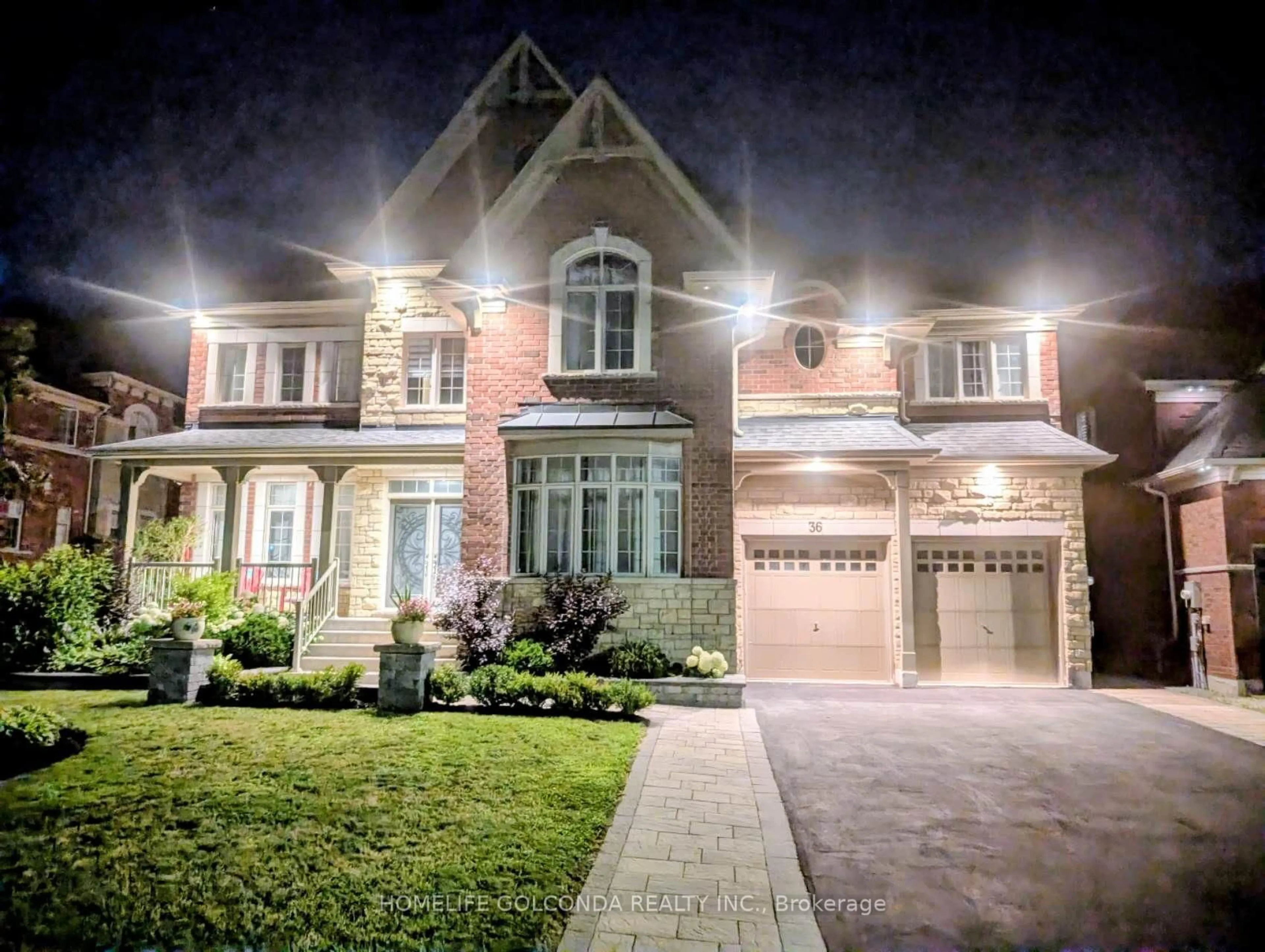Home with brick exterior material, street for 36 Oliver's Mill Rd, Springwater Ontario L9X 0S6