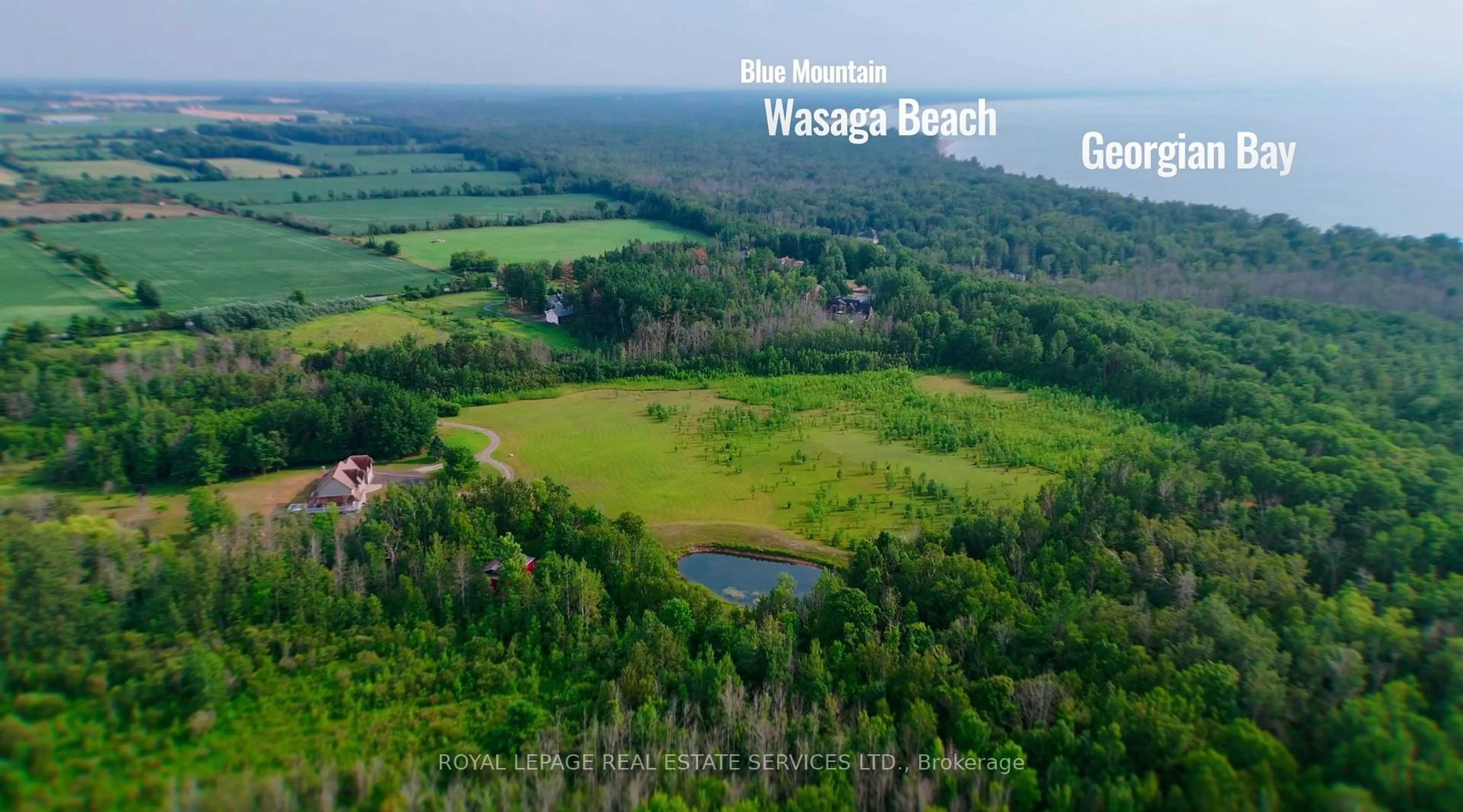 A pic from outside/outdoor area/front of a property/back of a property/a pic from drone, water/lake/river/ocean view for 960 Lawson Rd, Tiny Ontario L0L 1P1