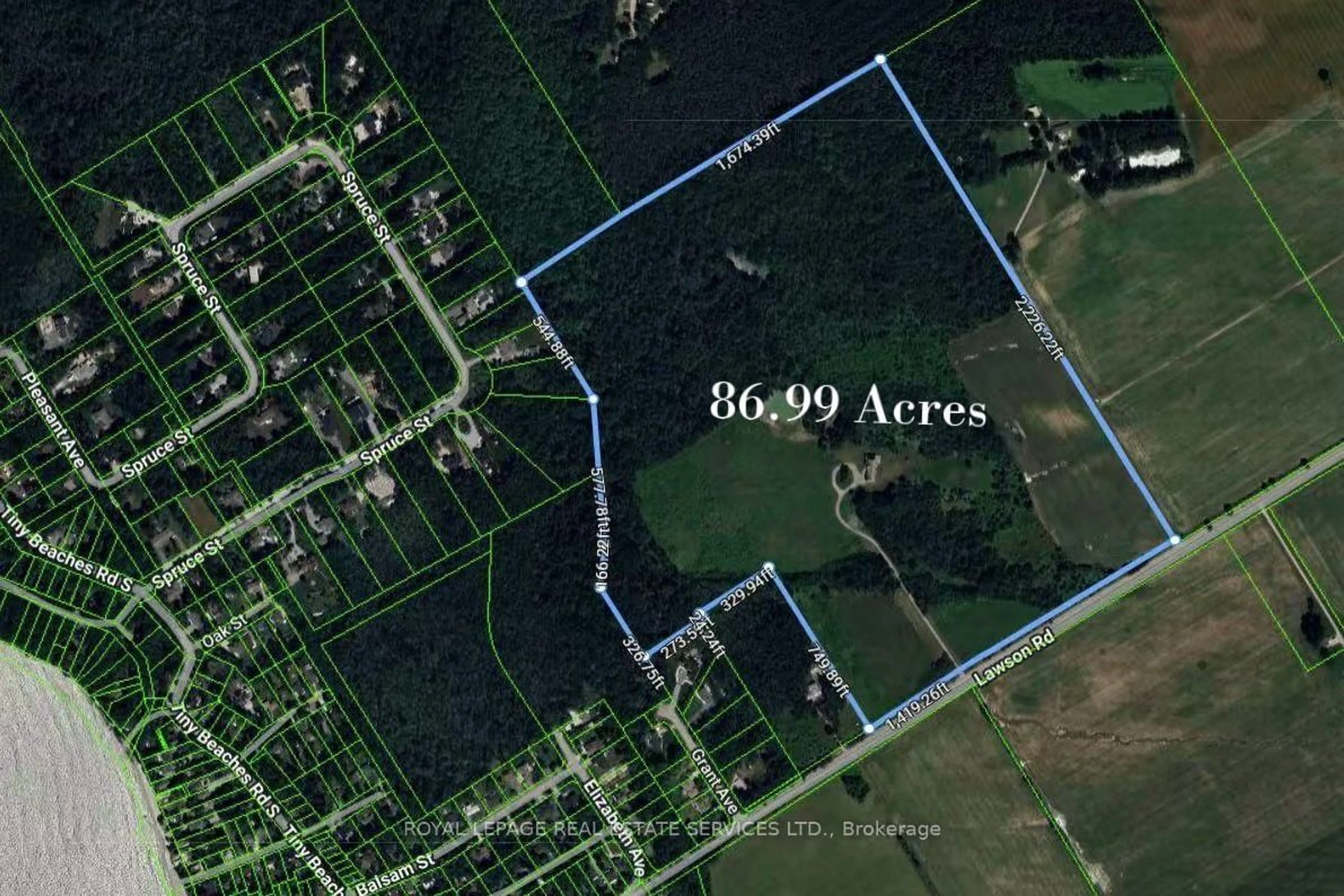 Picture of a map for 960 Lawson Rd, Tiny Ontario L0L 1P1