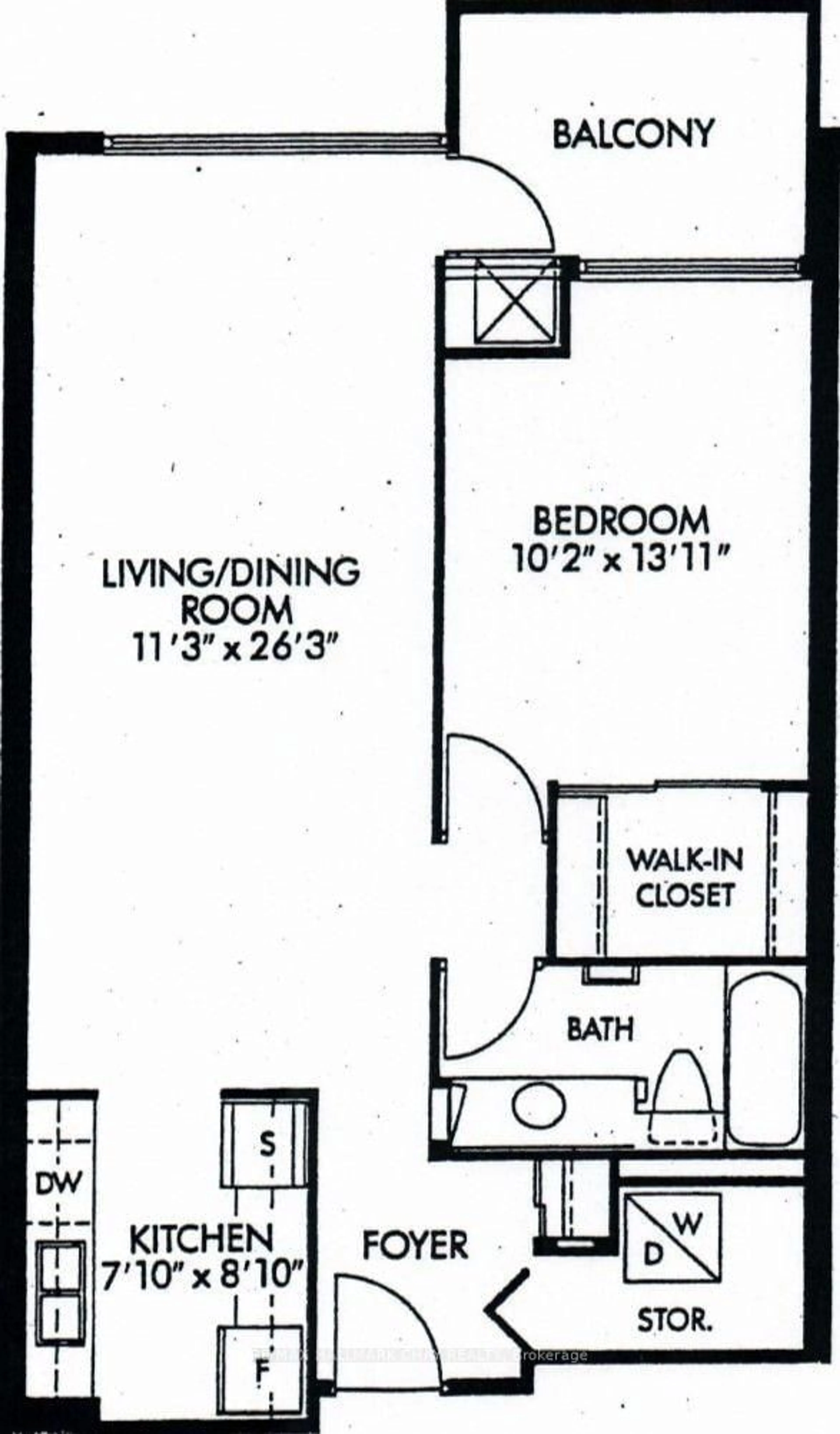 Floor plan for 65 Ellen St #502, Barrie Ontario L4N 3A5