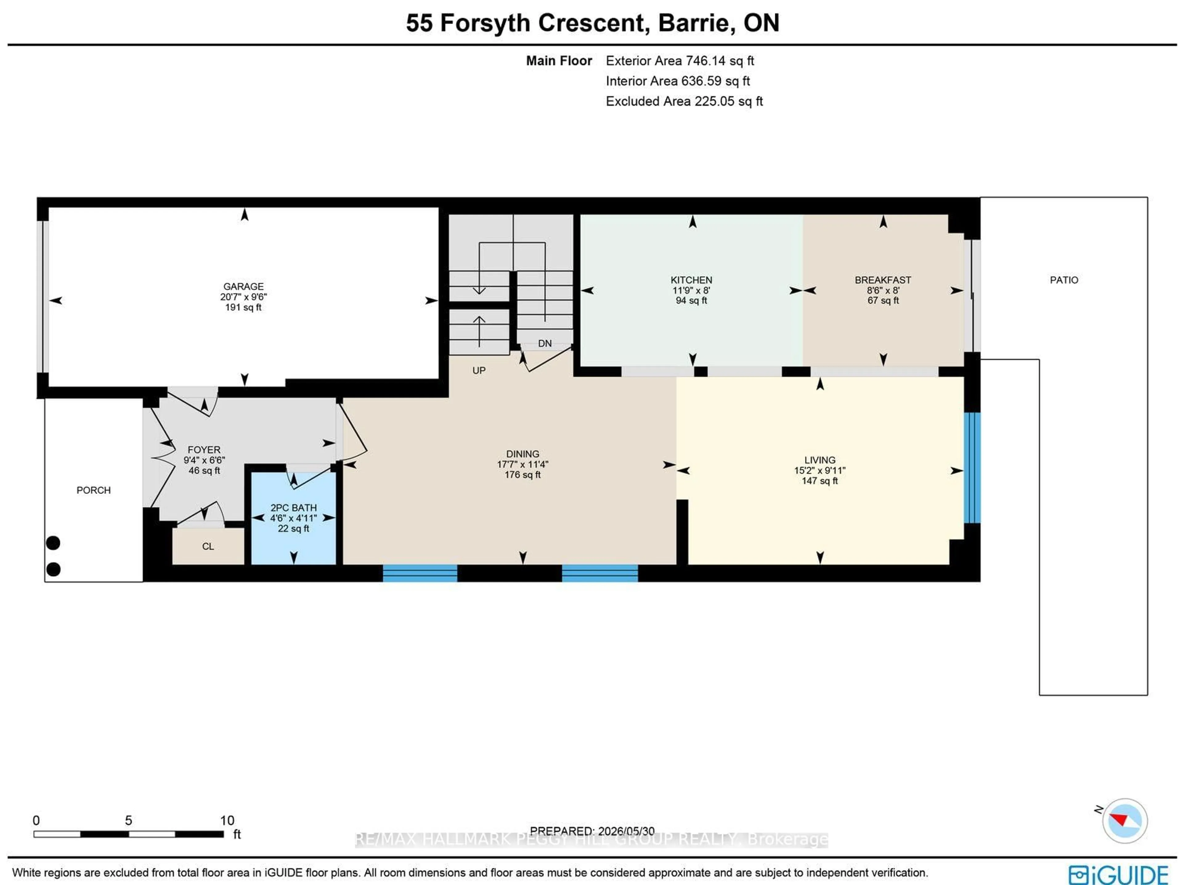 Floor plan for 55 Forsyth Cres, Barrie Ontario L4N 6R1