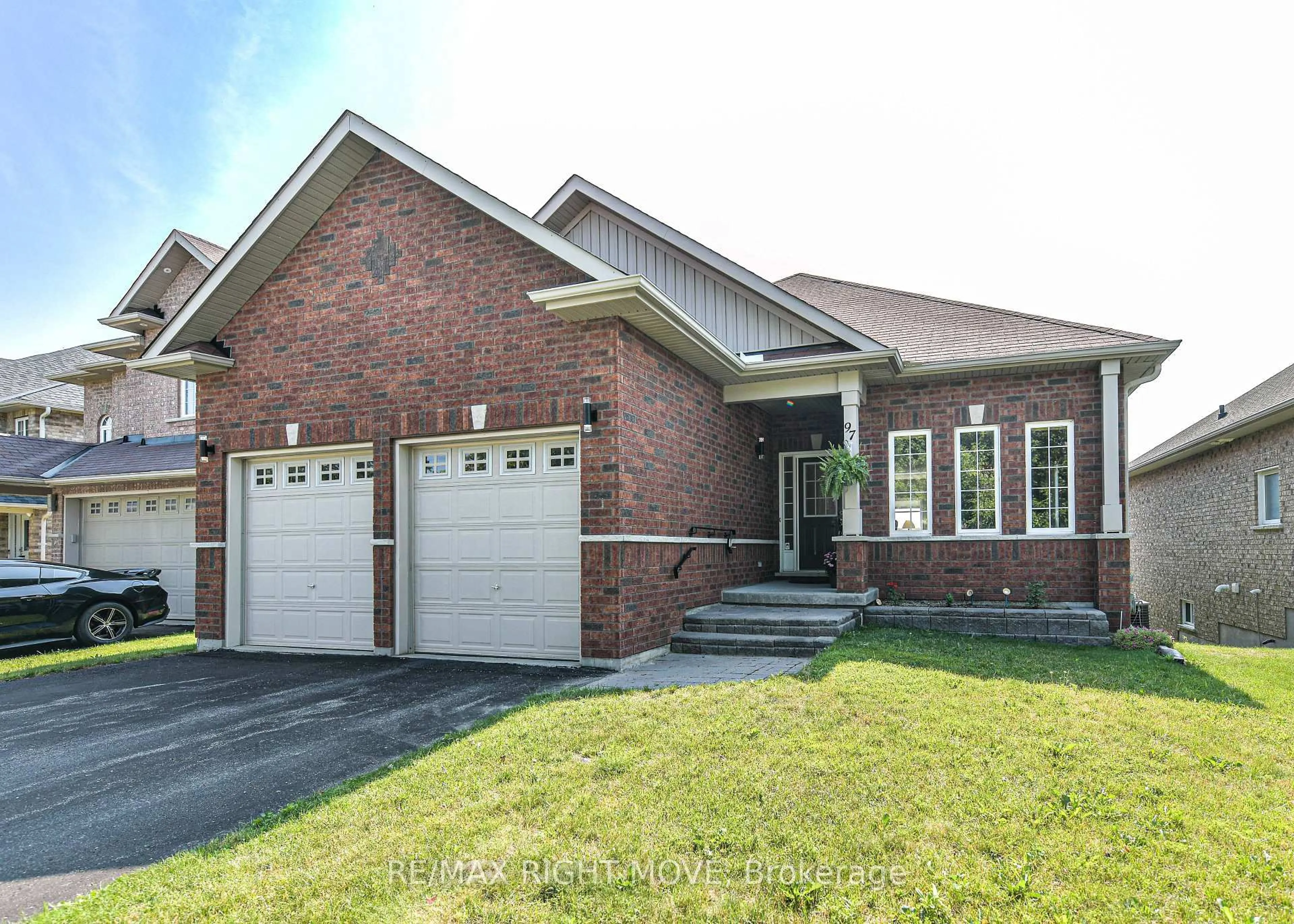 Home with brick exterior material, street for 97 Atlantis Dr, Orillia Ontario L3V 0A8