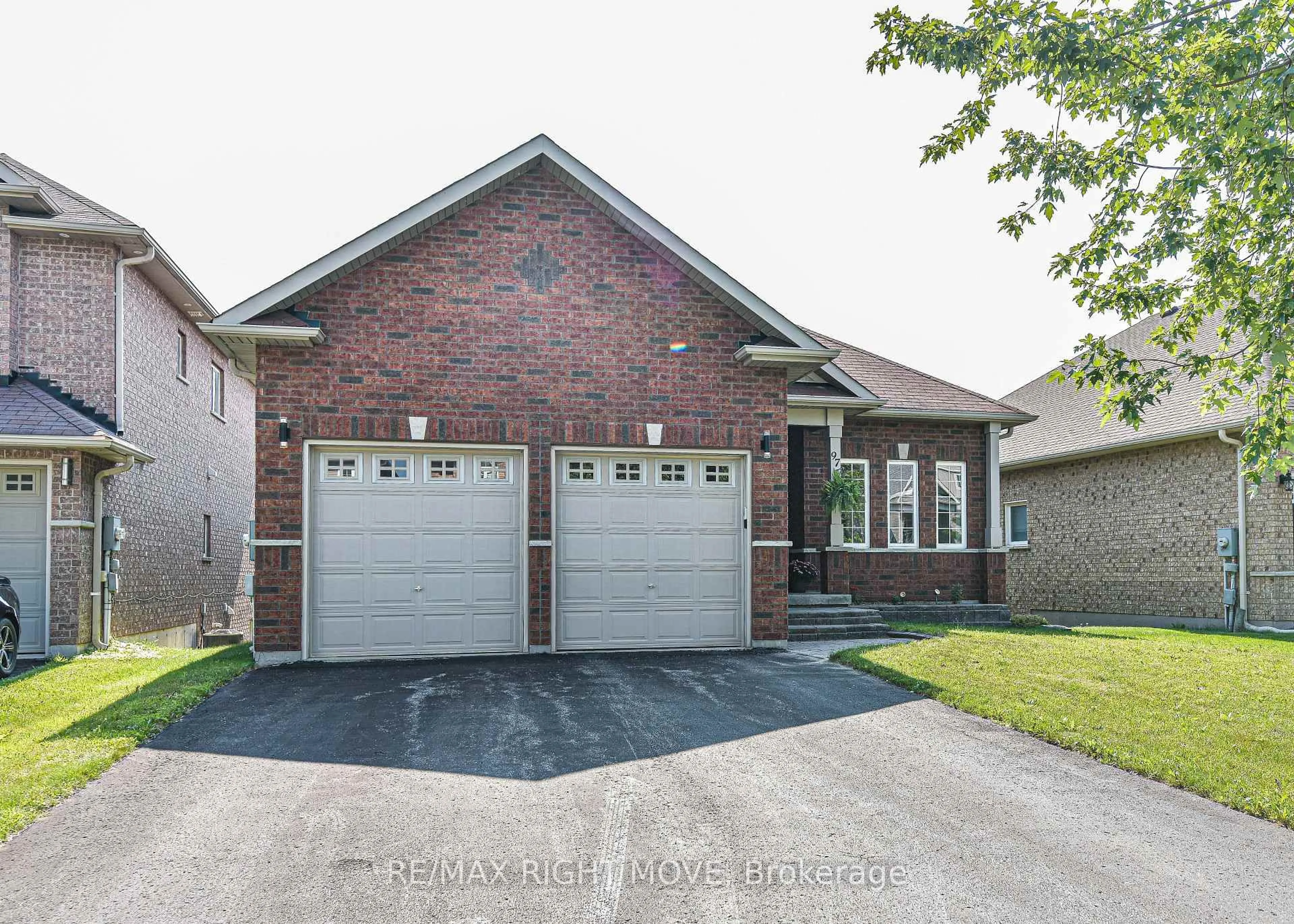 Home with brick exterior material, street for 97 Atlantis Dr, Orillia Ontario L3V 0A8