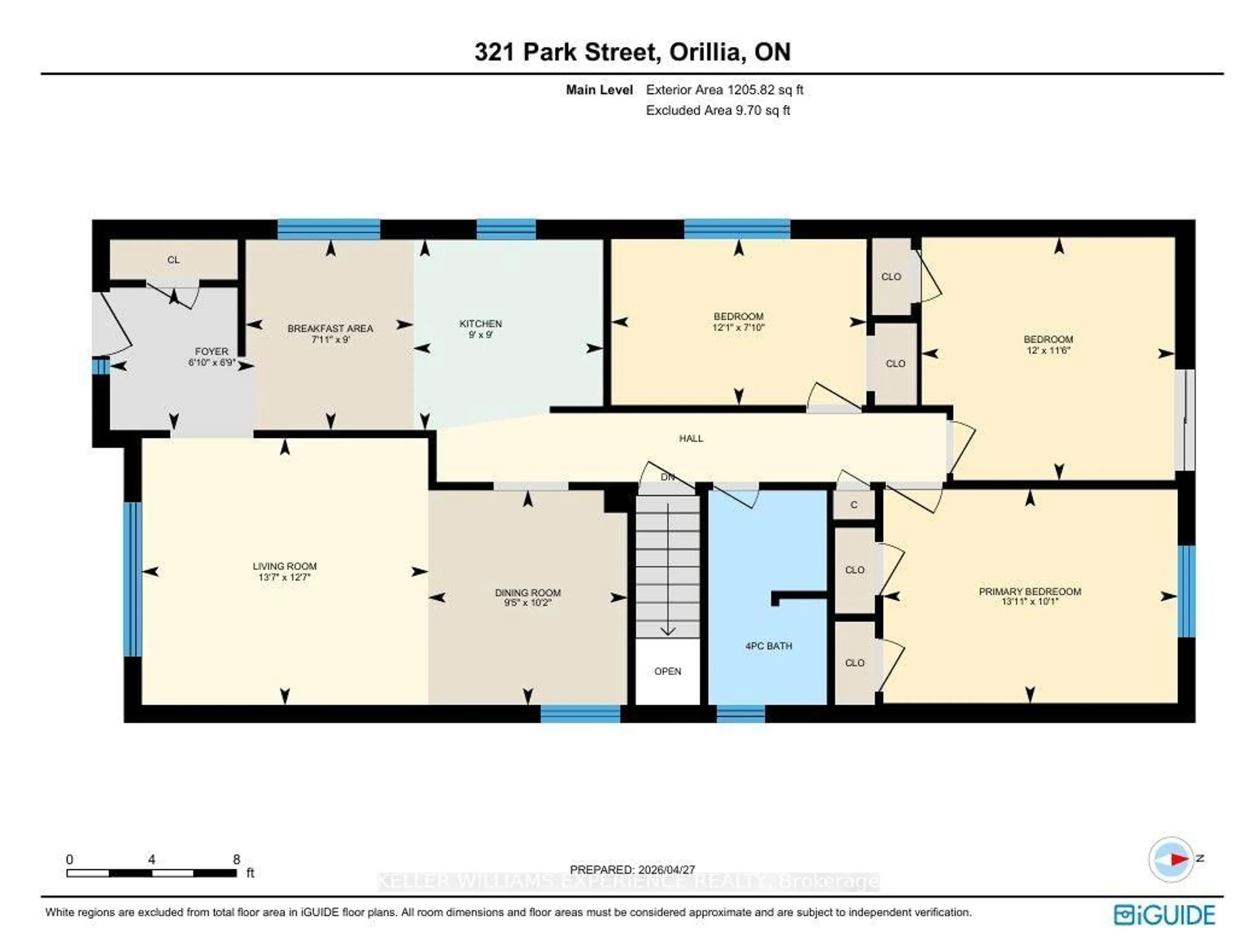 Floor plan for 321 Park St, Orillia Ontario L3V 7R6