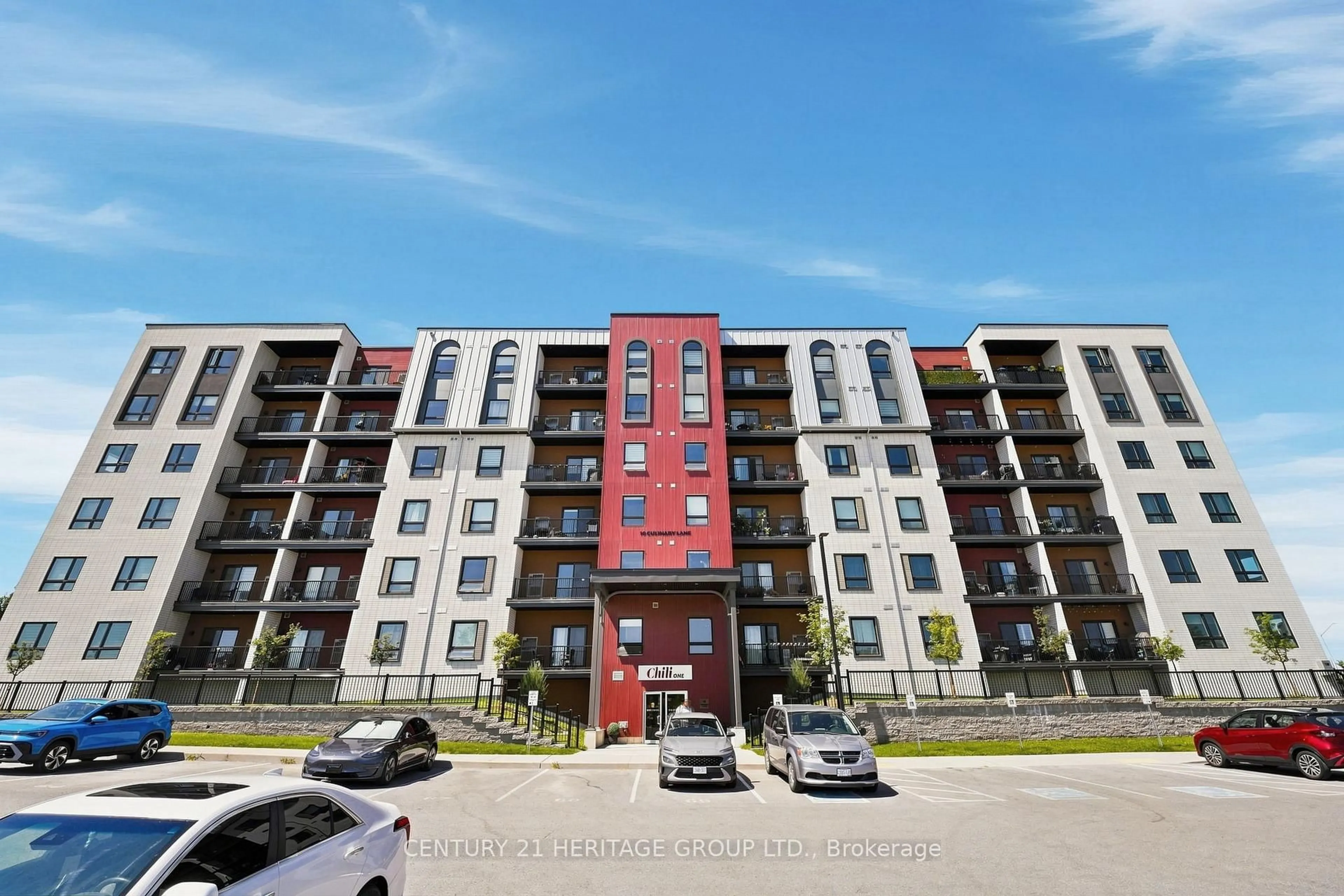 A pic from outside/outdoor area/front of a property/back of a property/a pic from drone, building for 10 Culinary Lane #502, Barrie Ontario L9J 0K2
