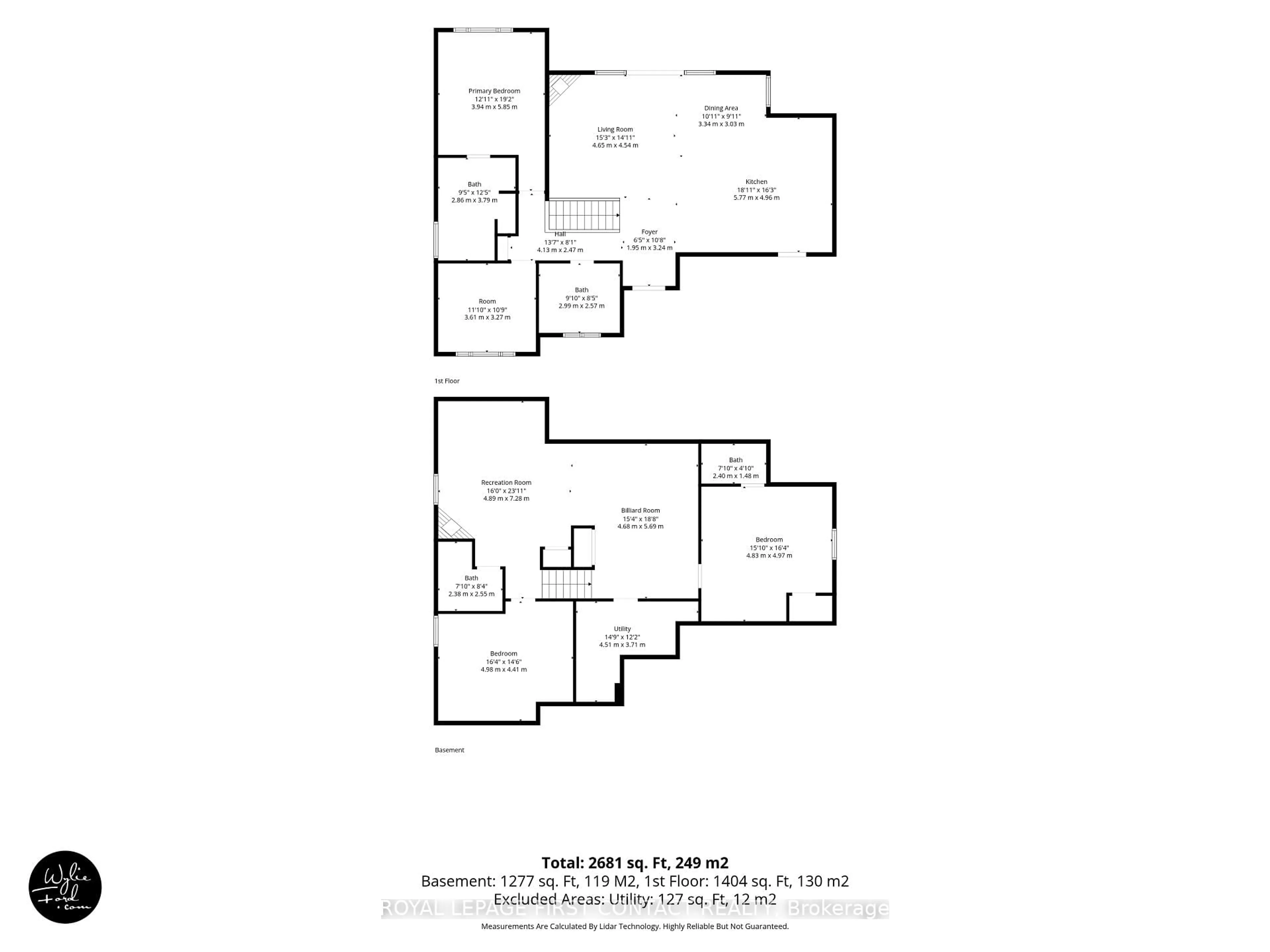 Floor plan for 36 Grouse Glen, Barrie Ontario L4N 7Z7