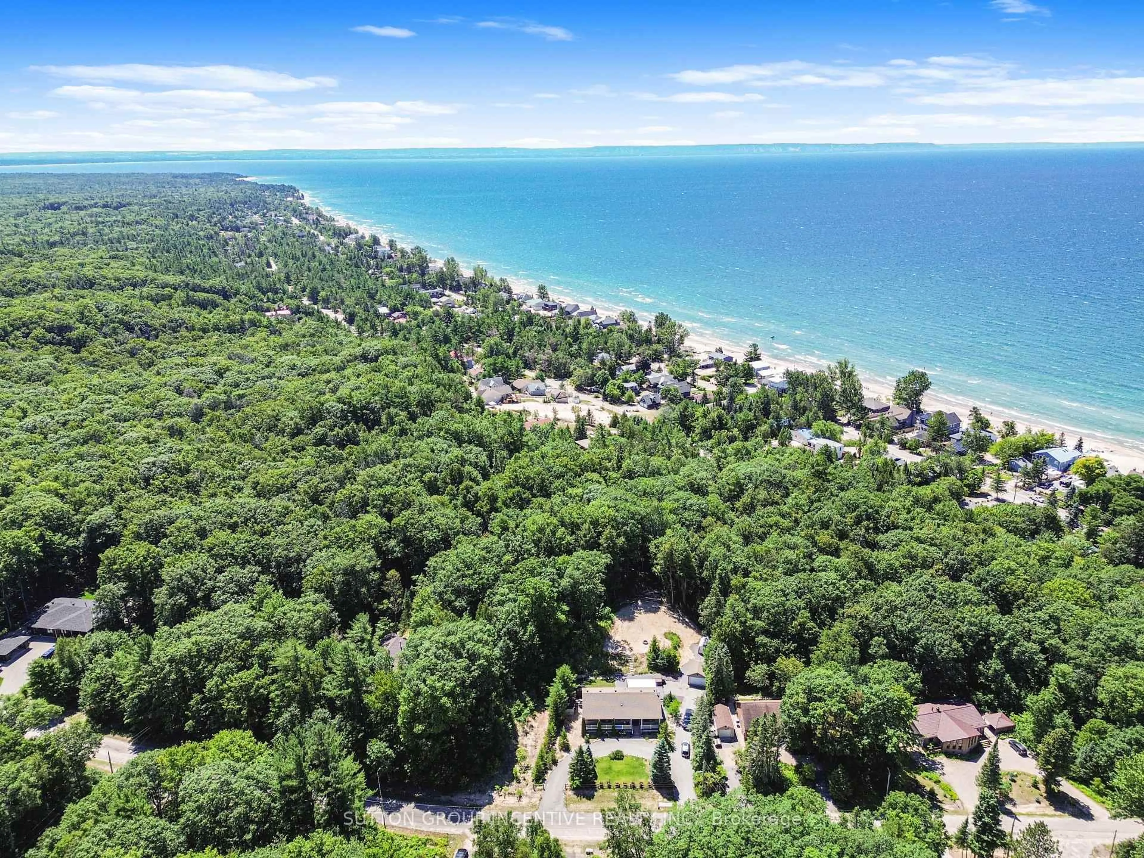 A pic from outside/outdoor area/front of a property/back of a property/a pic from drone, water/lake/river/ocean view for 26 Shades Valley Rd, Tiny Ontario L0L 2T0