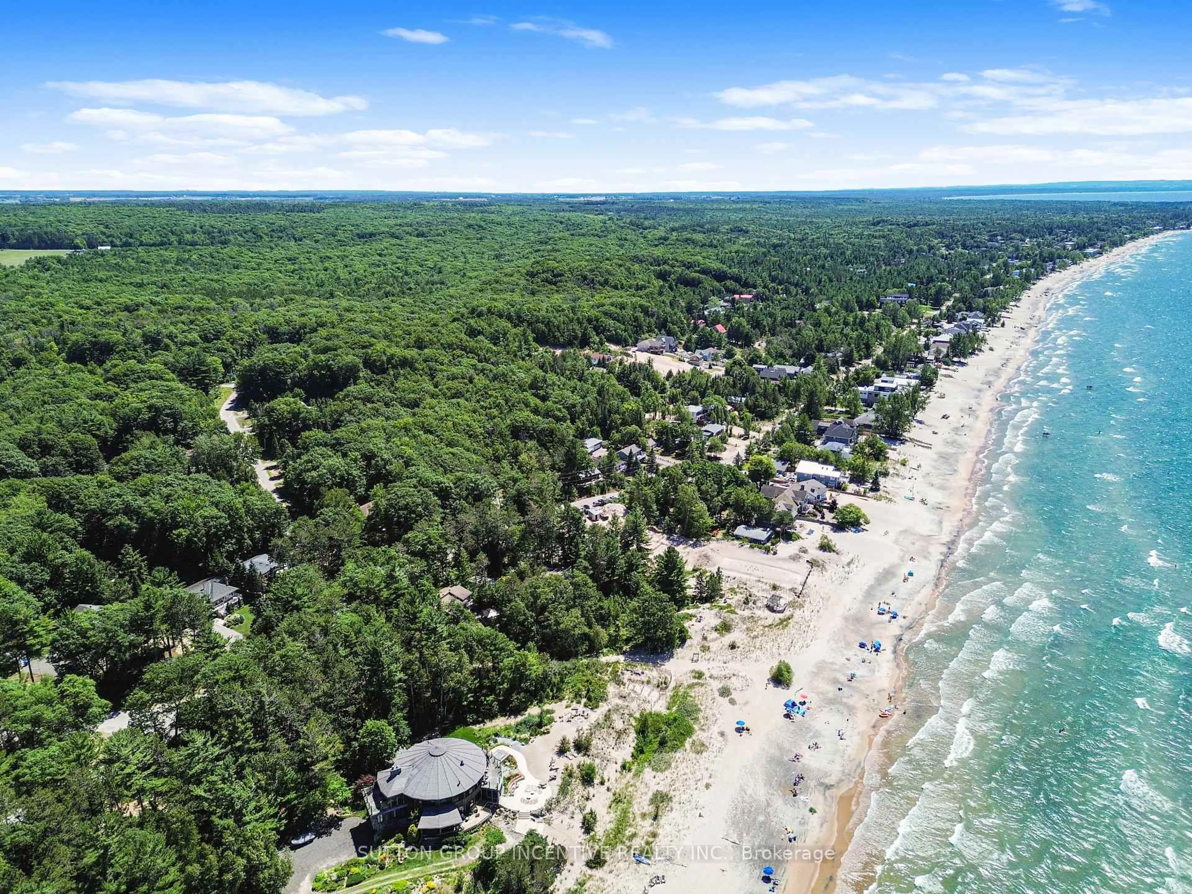 A pic from outside/outdoor area/front of a property/back of a property/a pic from drone, water/lake/river/ocean view for 26 Shades Valley Rd, Tiny Ontario L0L 2T0