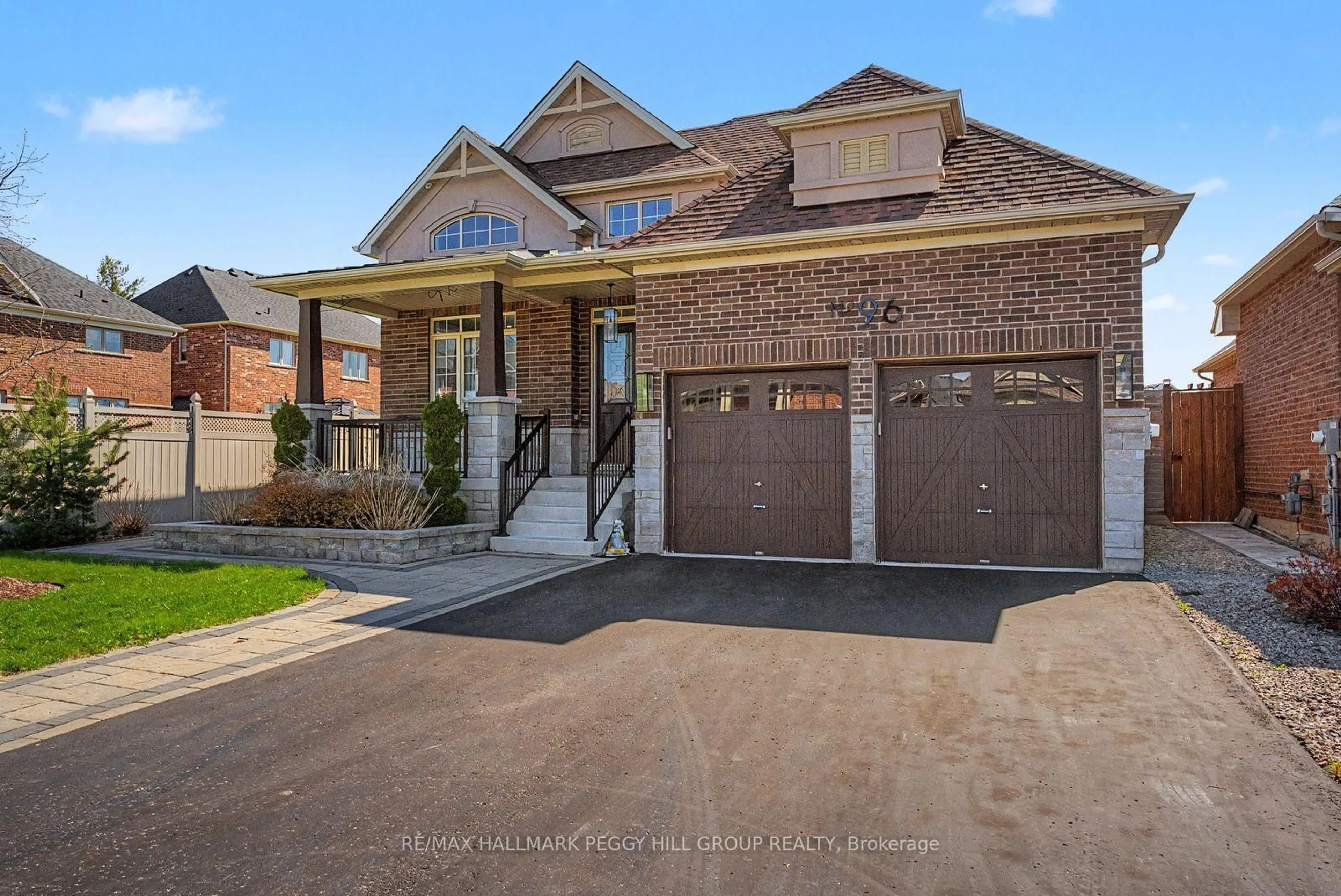 Home with brick exterior material, street for 96 Redmond Cres, Springwater Ontario L9X 1Z8