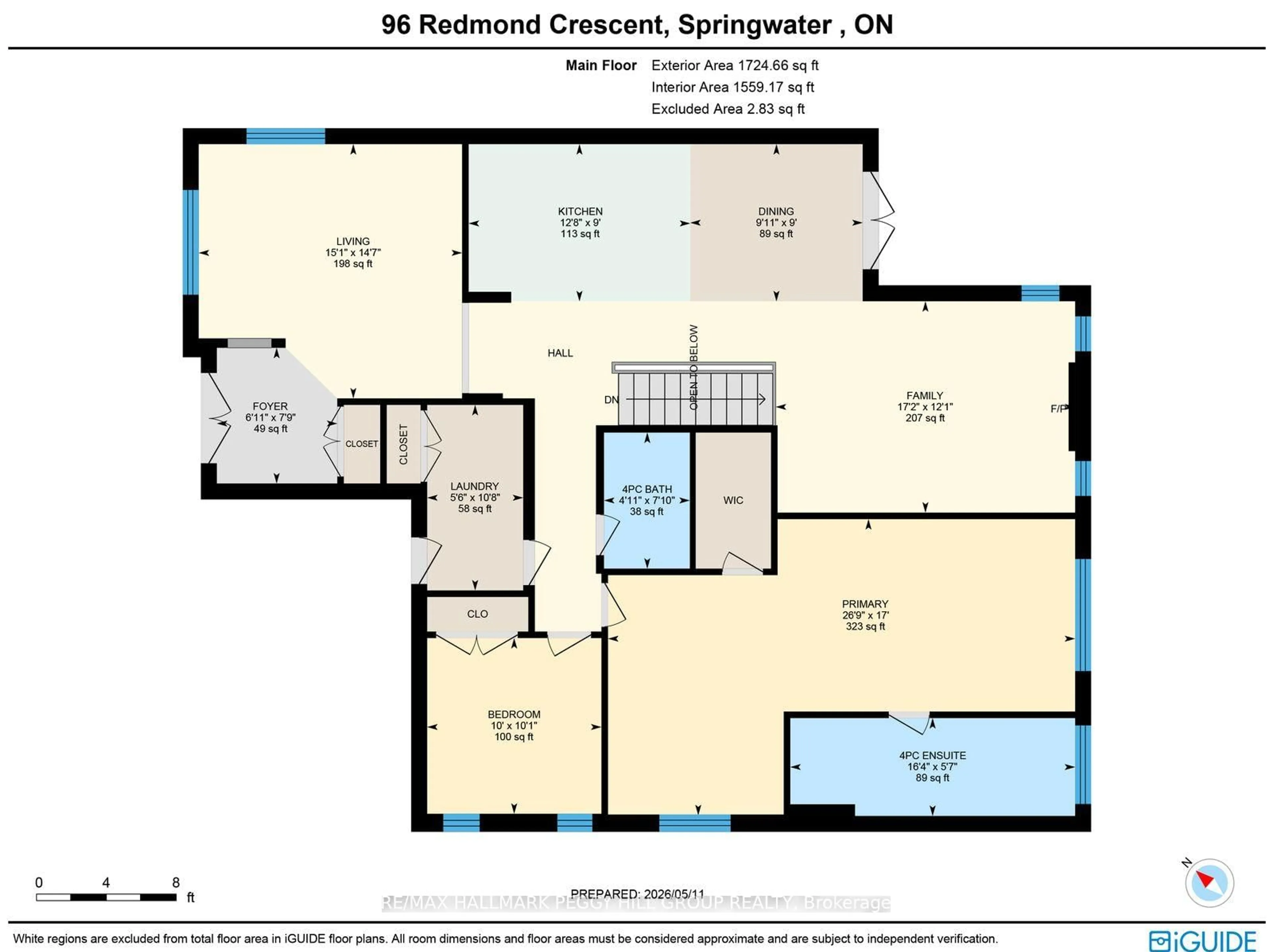Floor plan for 96 Redmond Cres, Springwater Ontario L9X 1Z8