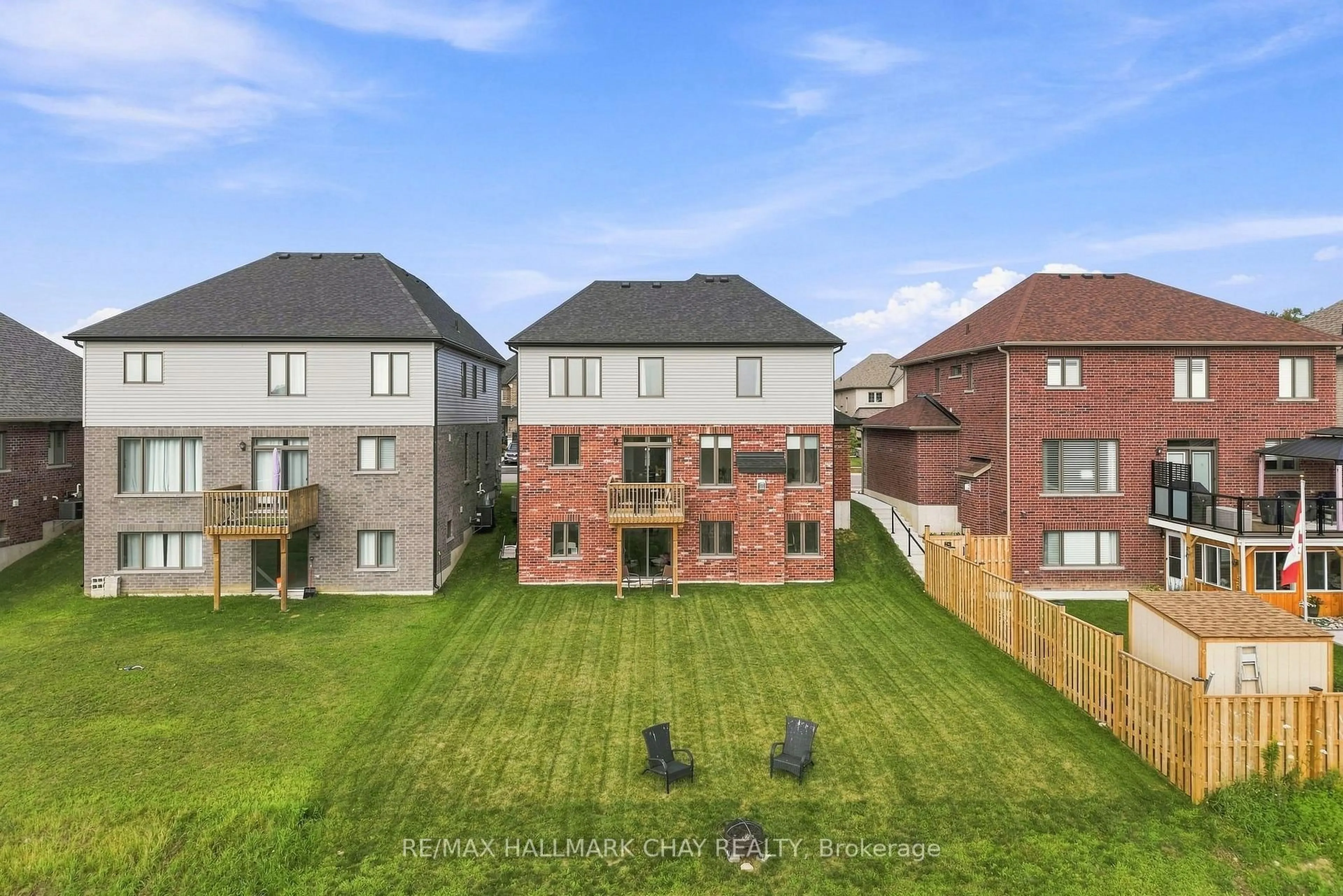 A pic from outside/outdoor area/front of a property/back of a property/a pic from drone, unknown for 3118 Orion Blvd, Orillia Ontario L3V 8L8