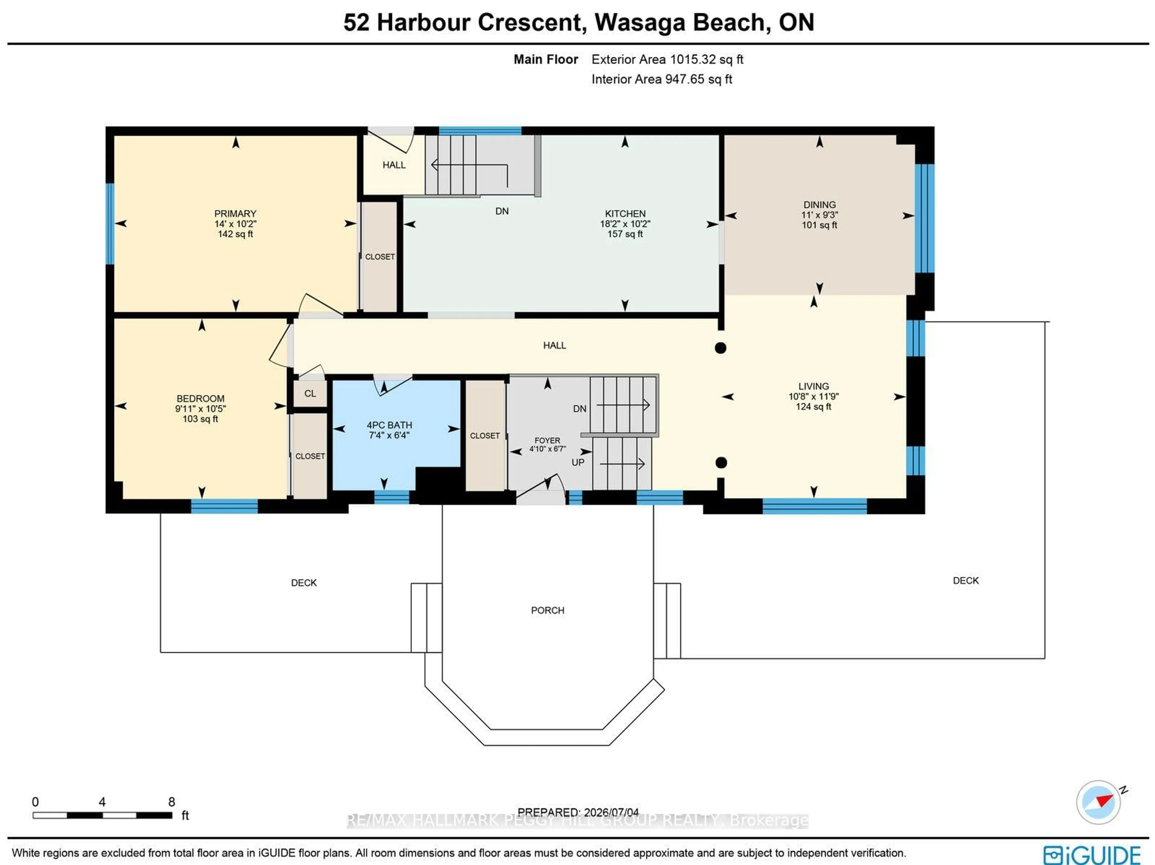 Floor plan for 52 Harbour Cres, Wasaga Beach Ontario L9Z 1G5