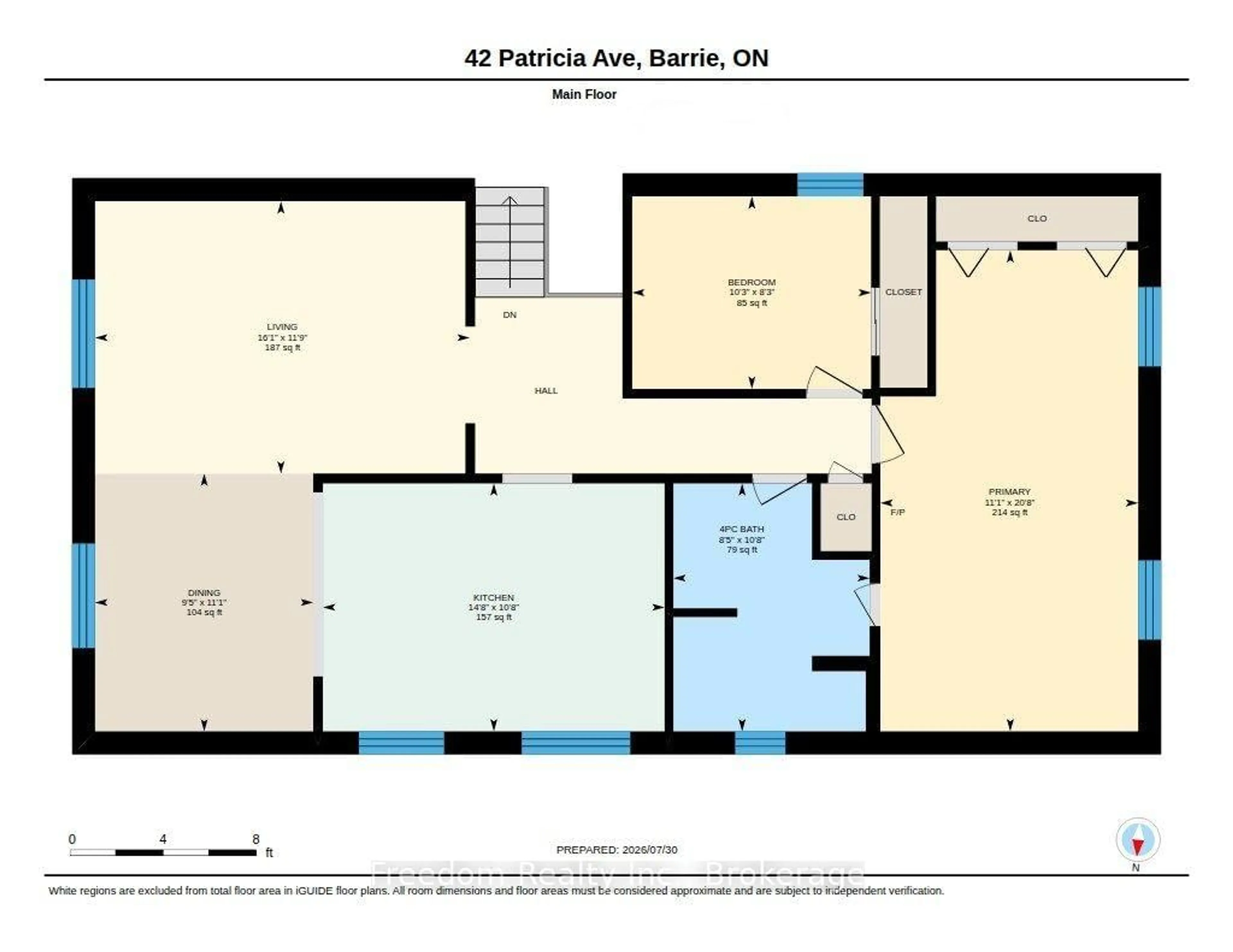 Floor plan for 42 Patricia Ave, Barrie Ontario L4M 5S6
