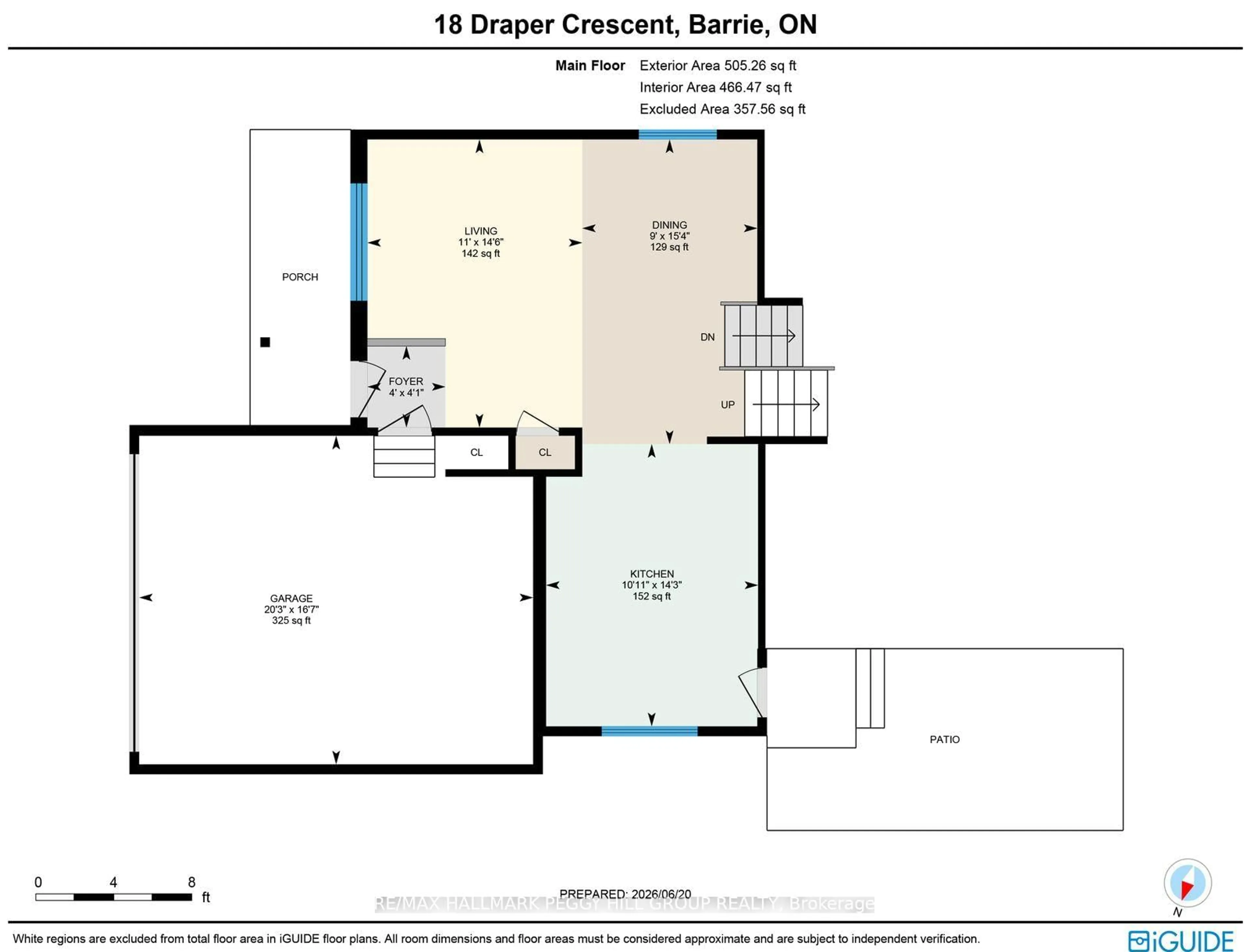 Floor plan for 18 Draper Cres, Barrie Ontario L4N 8A9