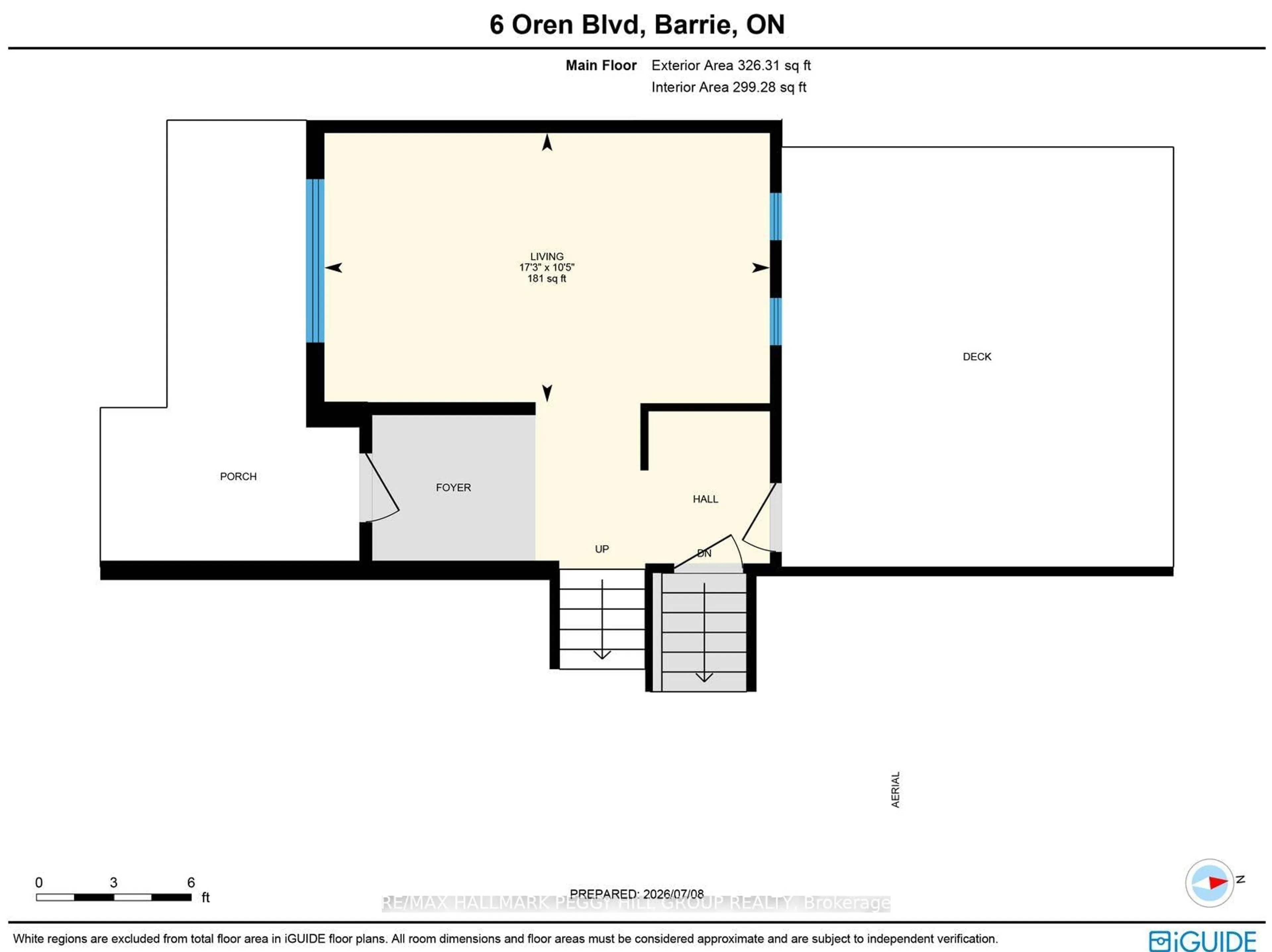 Floor plan for 6 Oren Blvd, Barrie Ontario L4N 4M1