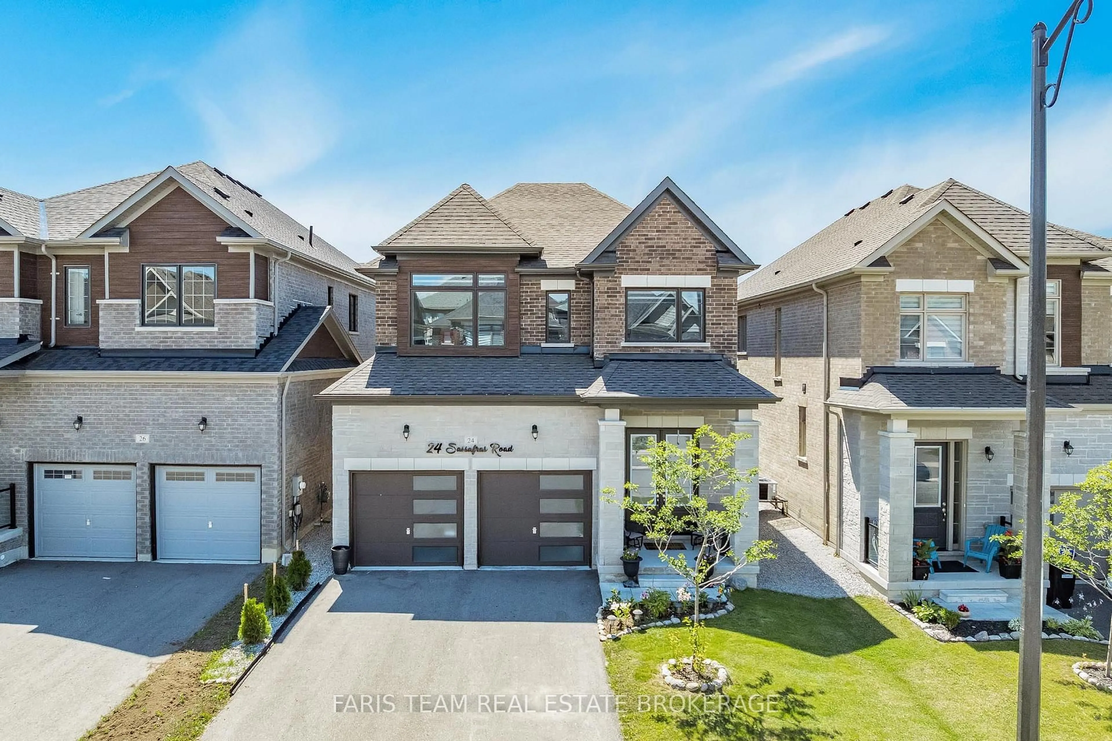Home with brick exterior material, street for 24 Sassafras Rd, Springwater Ontario L9X 2C6