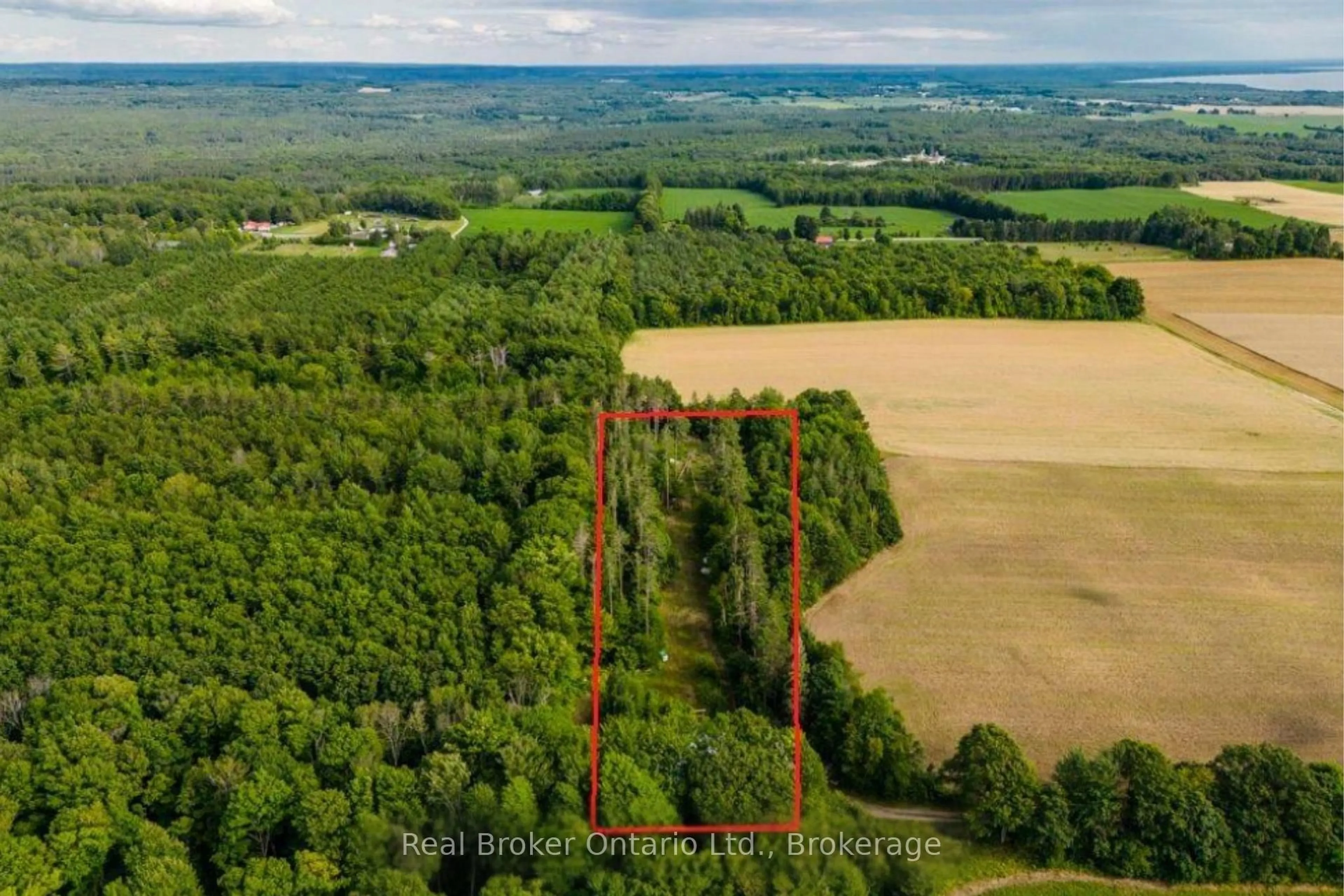 A pic from outside/outdoor area/front of a property/back of a property/a pic from drone, forest/trees view for 90 14 Concession, Tiny Ontario L9M 2H7
