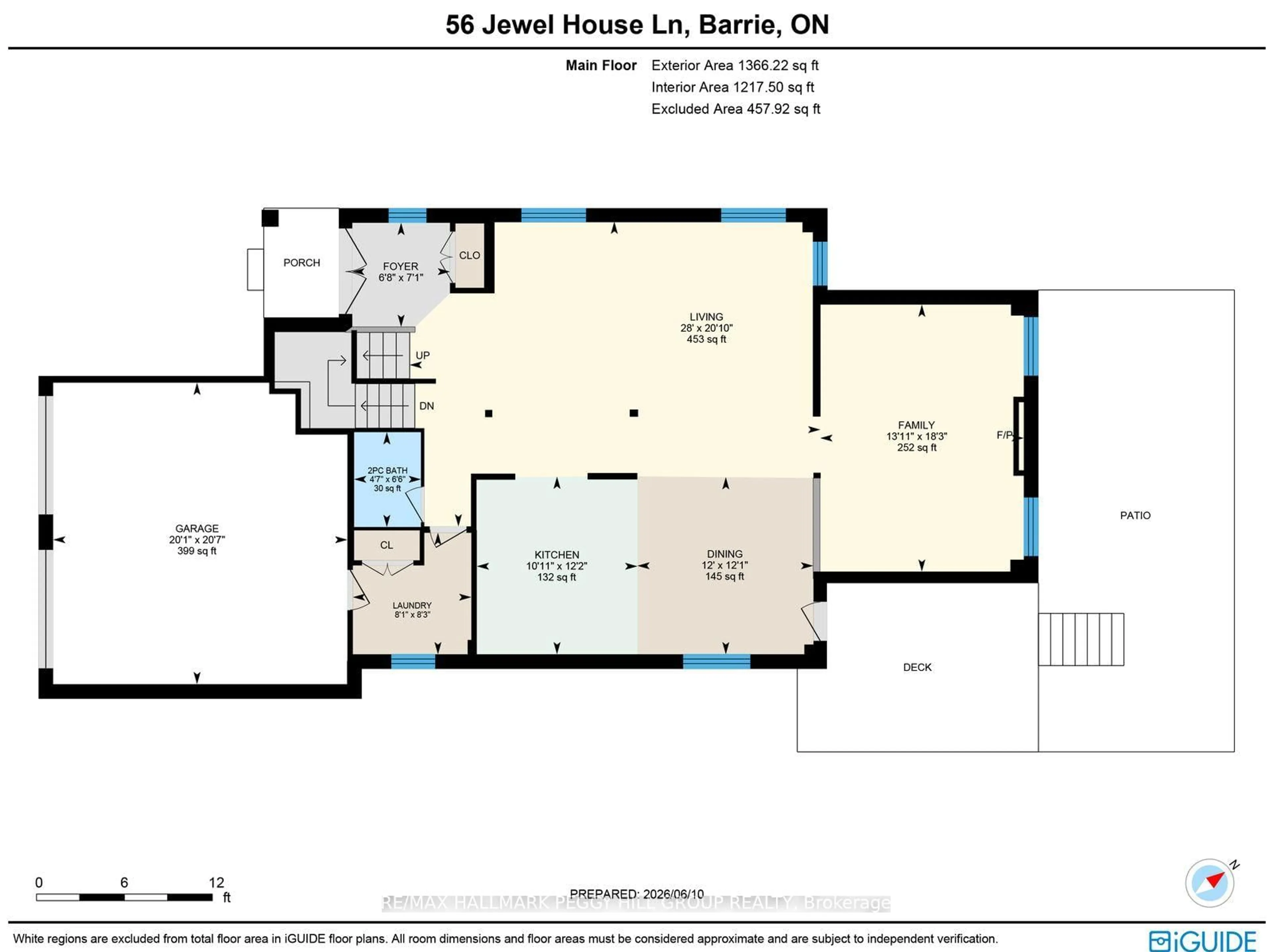 Floor plan for 56 Jewel House Lane, Barrie Ontario L4N 8J7