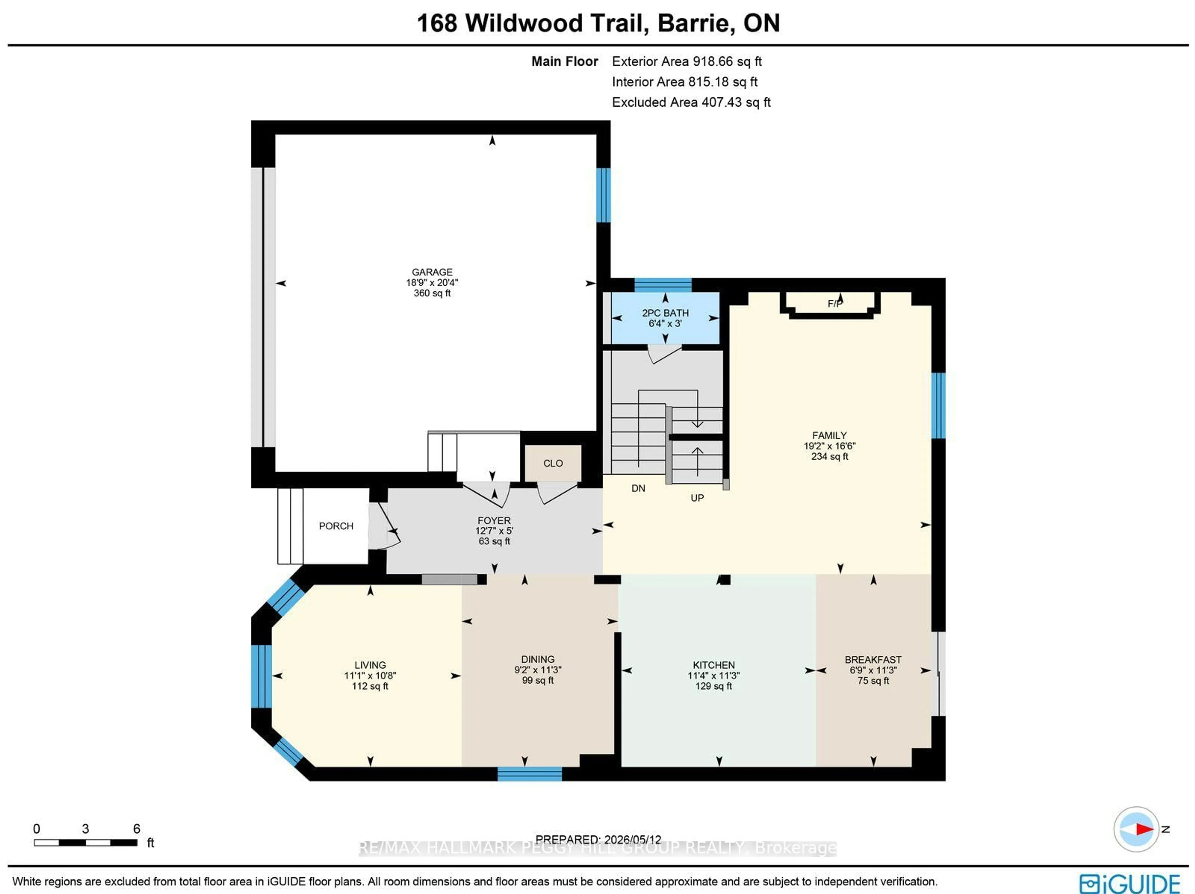 Floor plan for 168 Wildwood Tr, Barrie Ontario L4N 9Y6