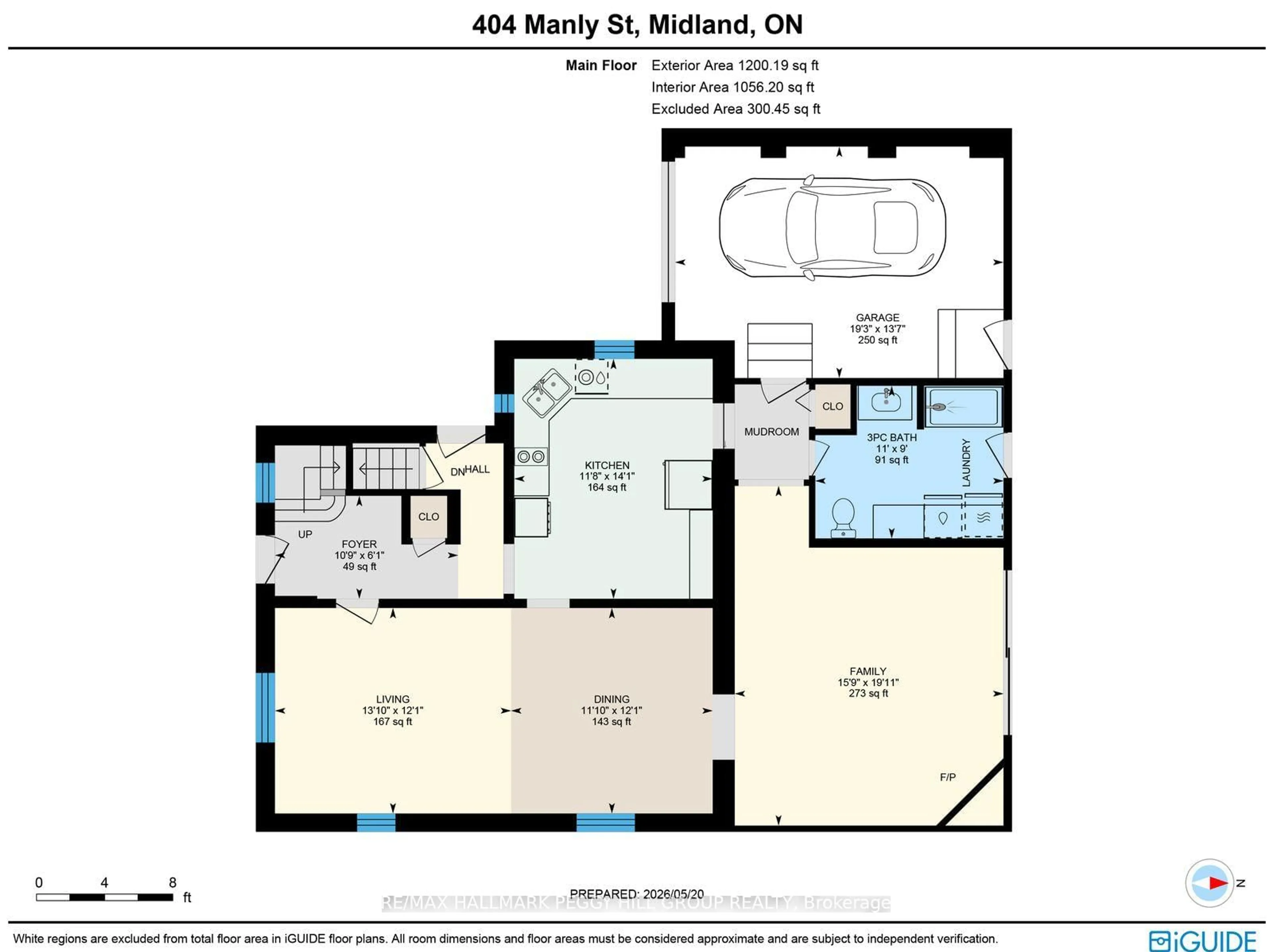 Floor plan for 404 Manly St, Midland Ontario L4R 3E3