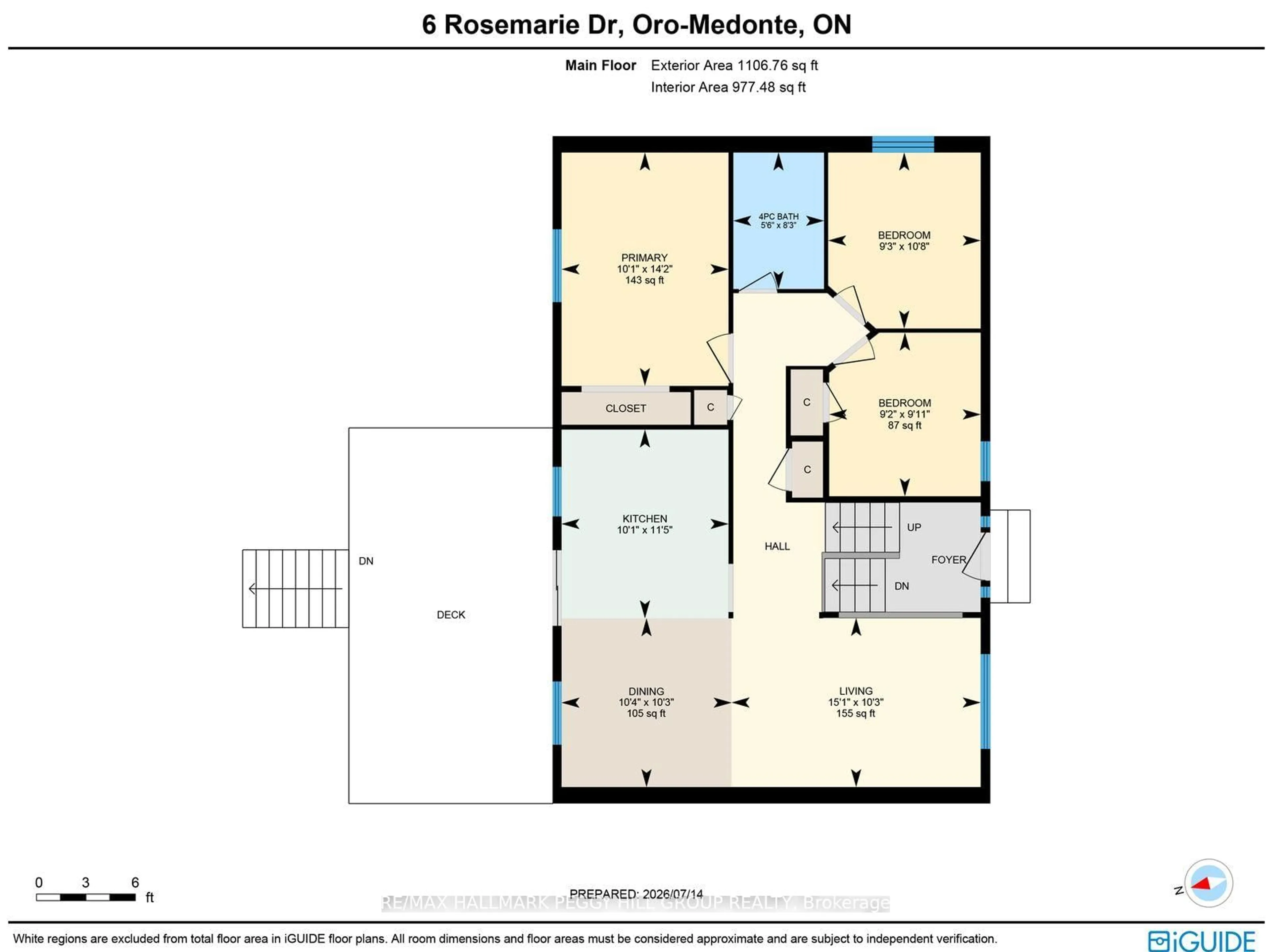 Floor plan for 6 Rosemarie Dr, Oro-Medonte Ontario L0L 1T0