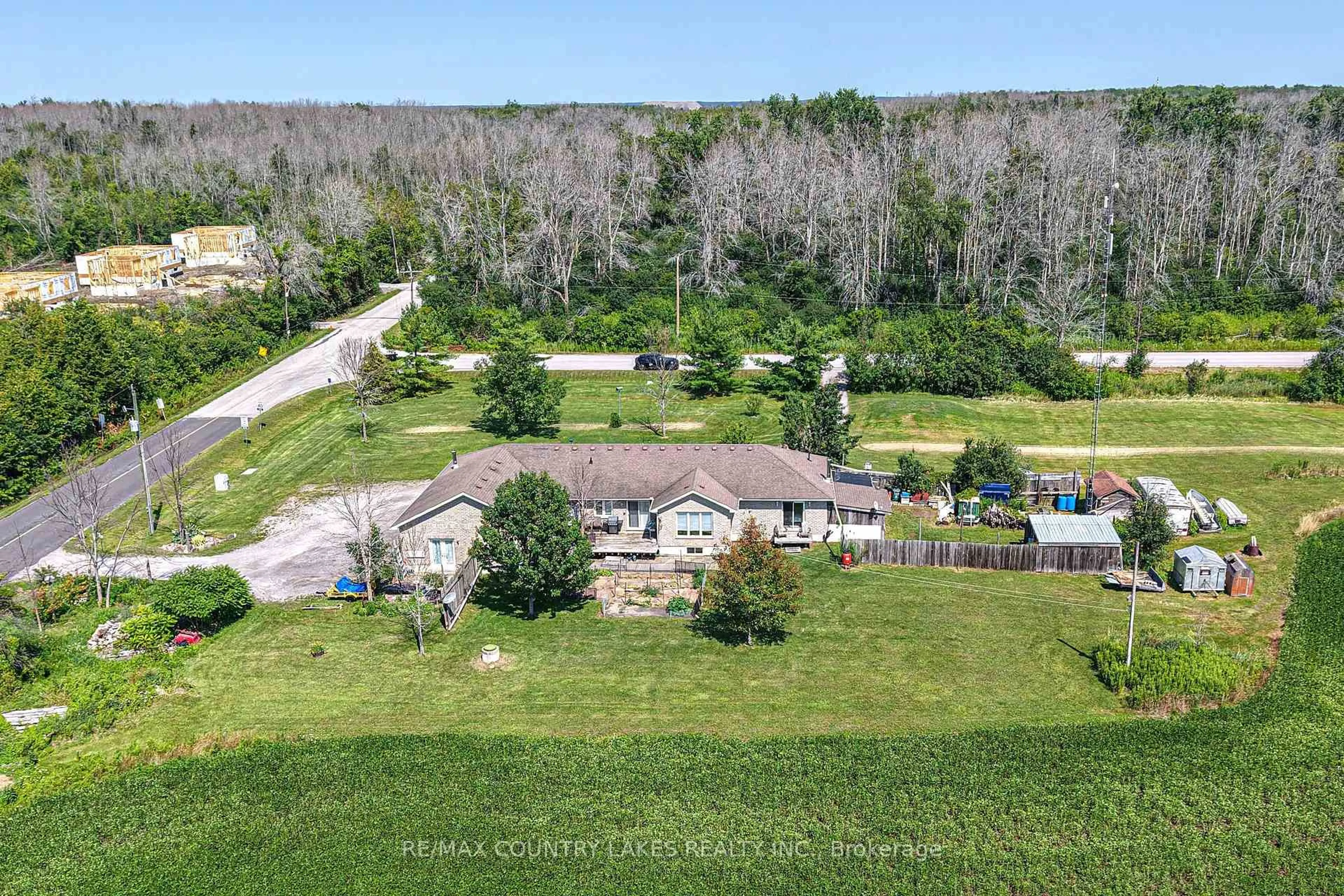 A pic from outside/outdoor area/front of a property/back of a property/a pic from drone, unknown for 2865 Concession A Rd, Ramara Ontario L0K 1B0