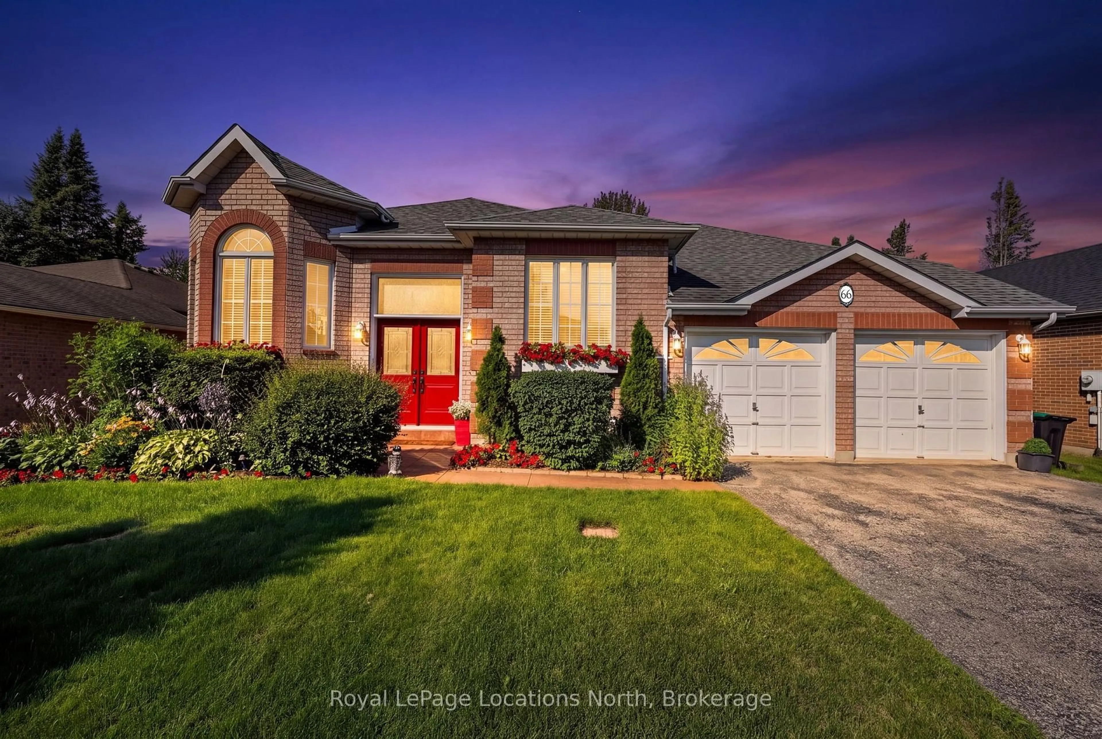 Home with brick exterior material, street for 66 Royal Beech Dr, Wasaga Beach Ontario L9Z 1H3