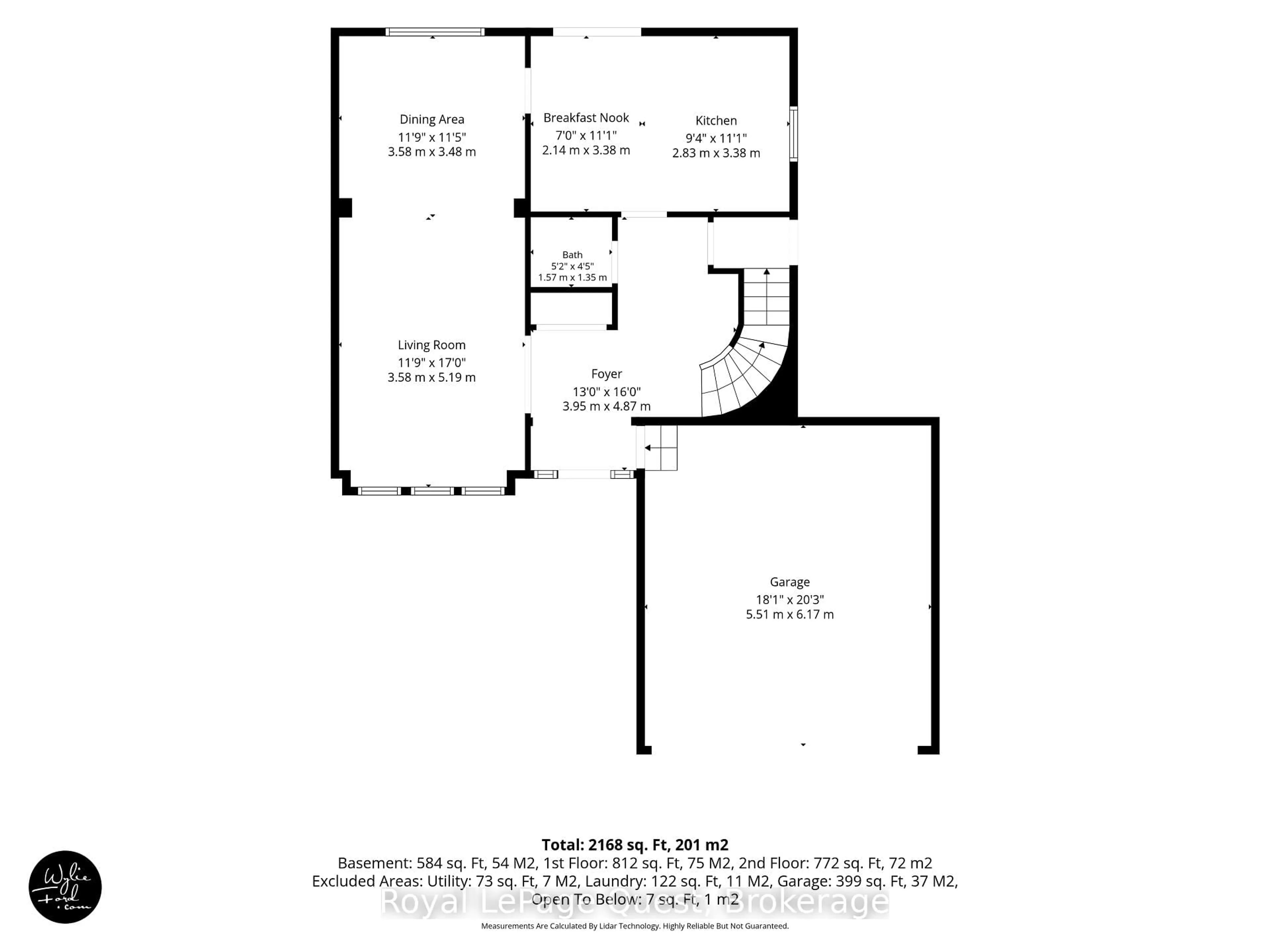 Floor plan for 44 Trillium Cres, Barrie Ontario L4N 5K3